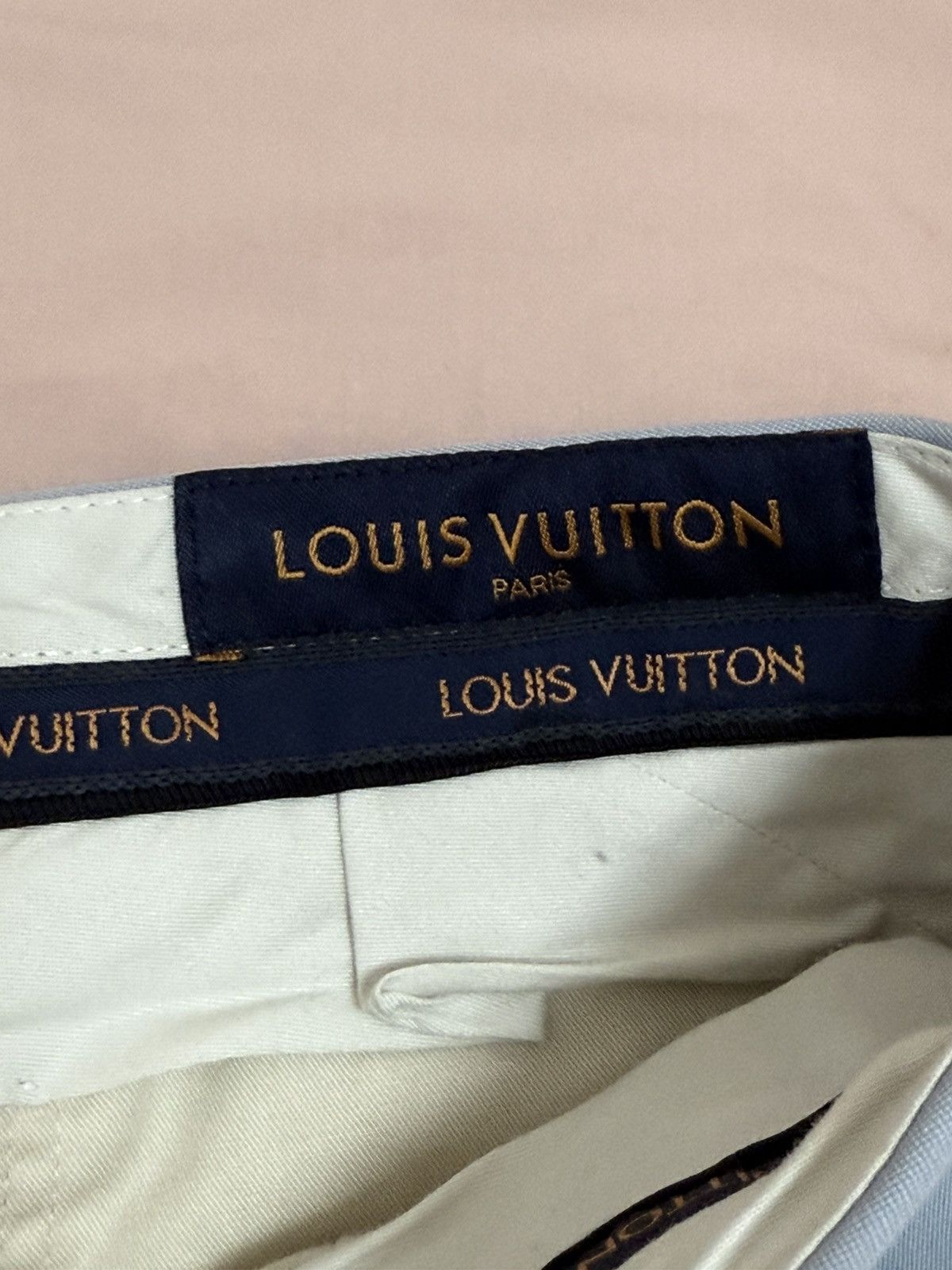 Louis Vuitton Louis Vuitton light blue wool tailored pants 38 Size 38R - 6 Thumbnail