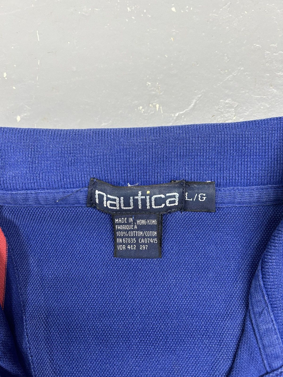 Nautica × Vintage Crazy Vintage 90s Essential Nautica Striped Polo Tee Shirt Size US XL / EU 56 / 4 - 3 Thumbnail