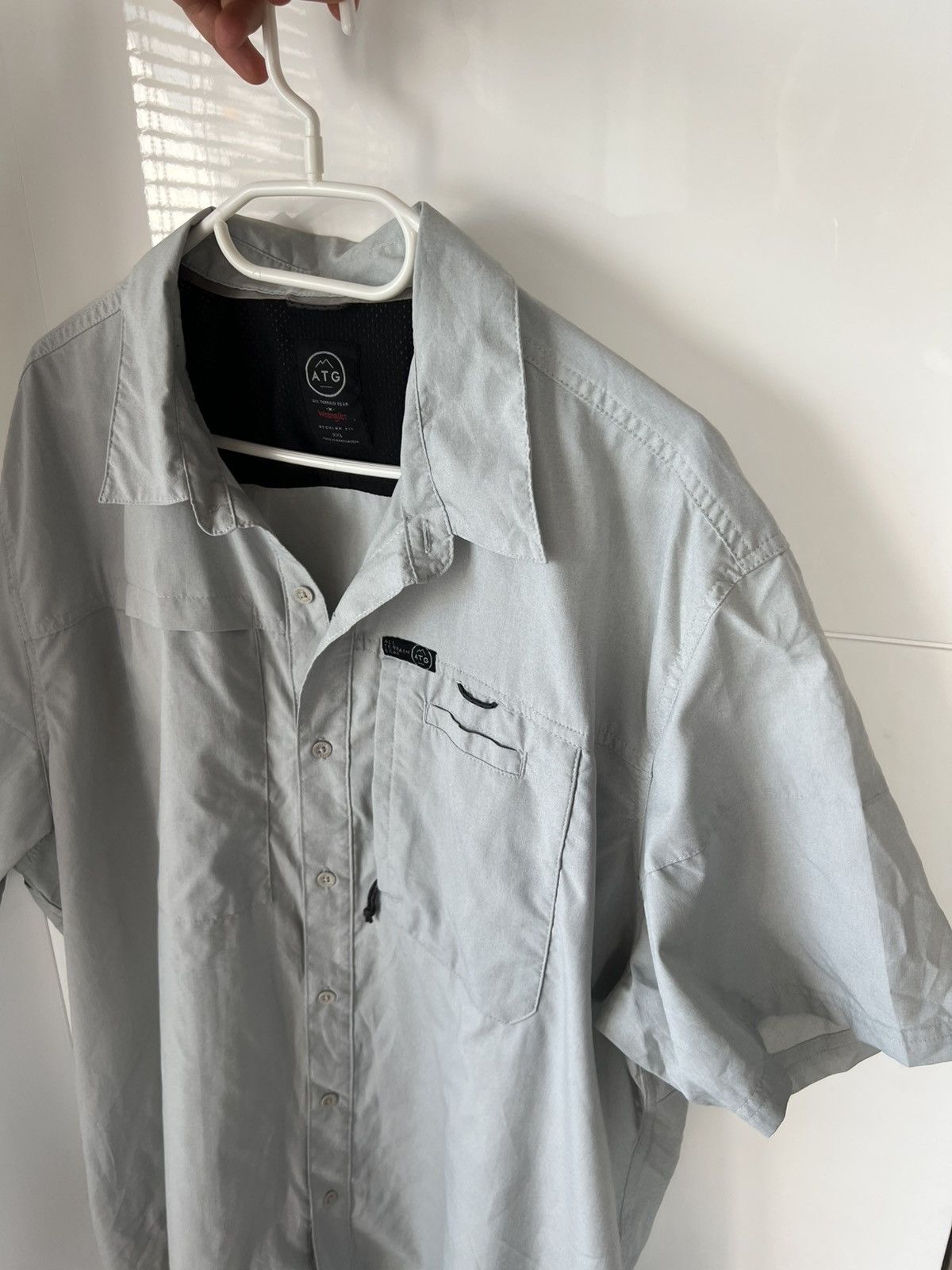 Wrangler ‼️Vintage Wrangler Outdoor ATG All Terrain Gear Pocket Shirt‼️ Size US XXL / EU 58 / 5 - 6 Thumbnail