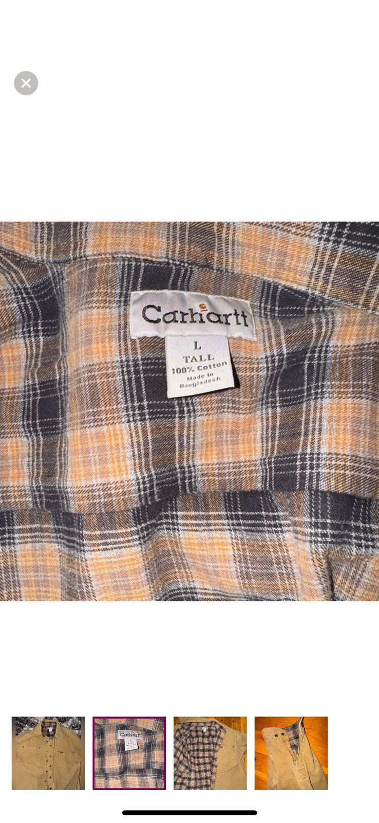 Carhartt × Vintage Carhartt Flannel Jacket Size US L / EU 52-54 / 3 - 2 Thumbnail