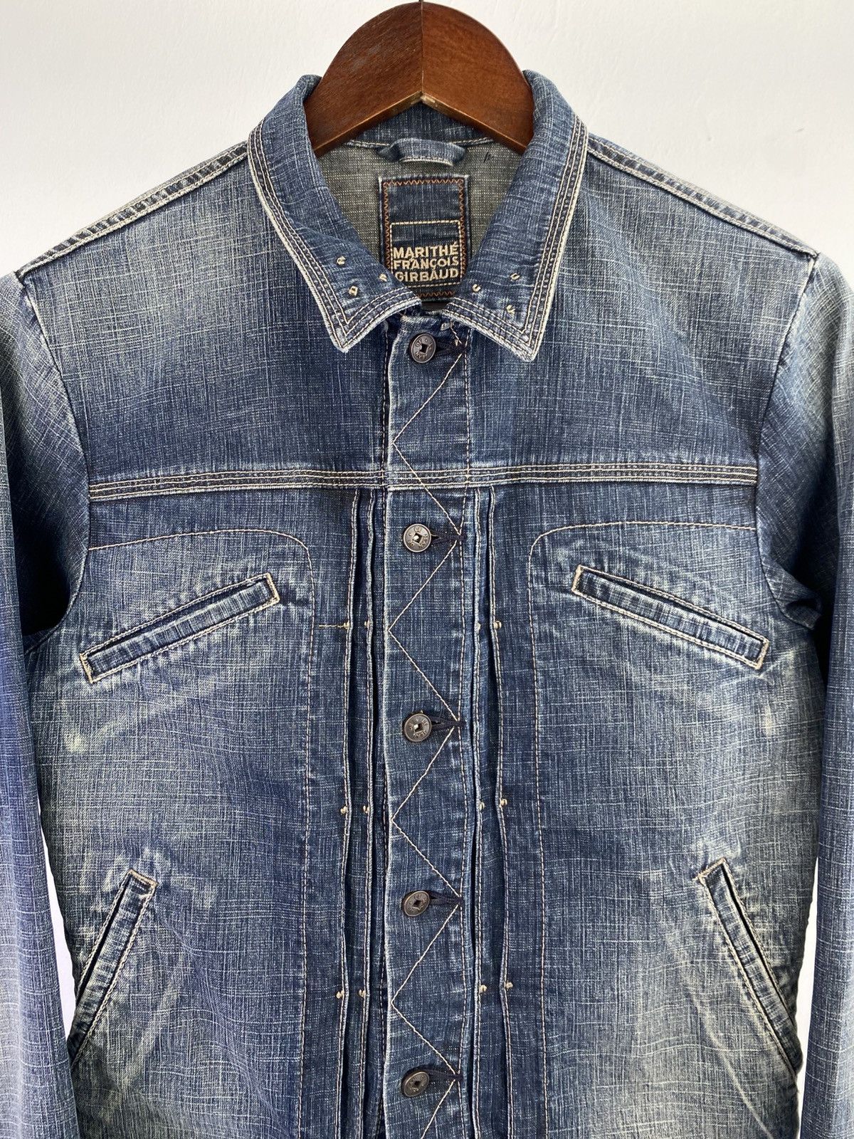 Marithe + Francois Girbaud Marithe Francois Girbaud Vintage 90s Washed Denim Jacket Size US S / EU 44-46 / 1 - 10 Thumbnail