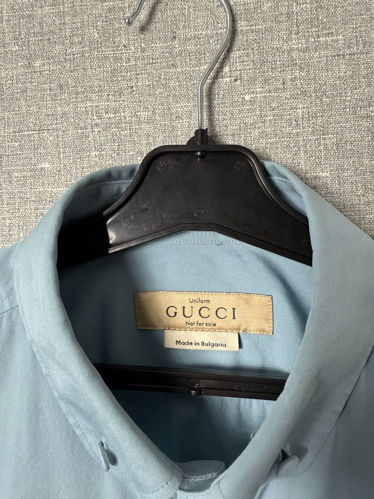 Gucci Gucci Uniforms Men’s Button Up Long Sleeve Shirt Size L Size US L / EU 52-54 / 3 - 9 Thumbnail
