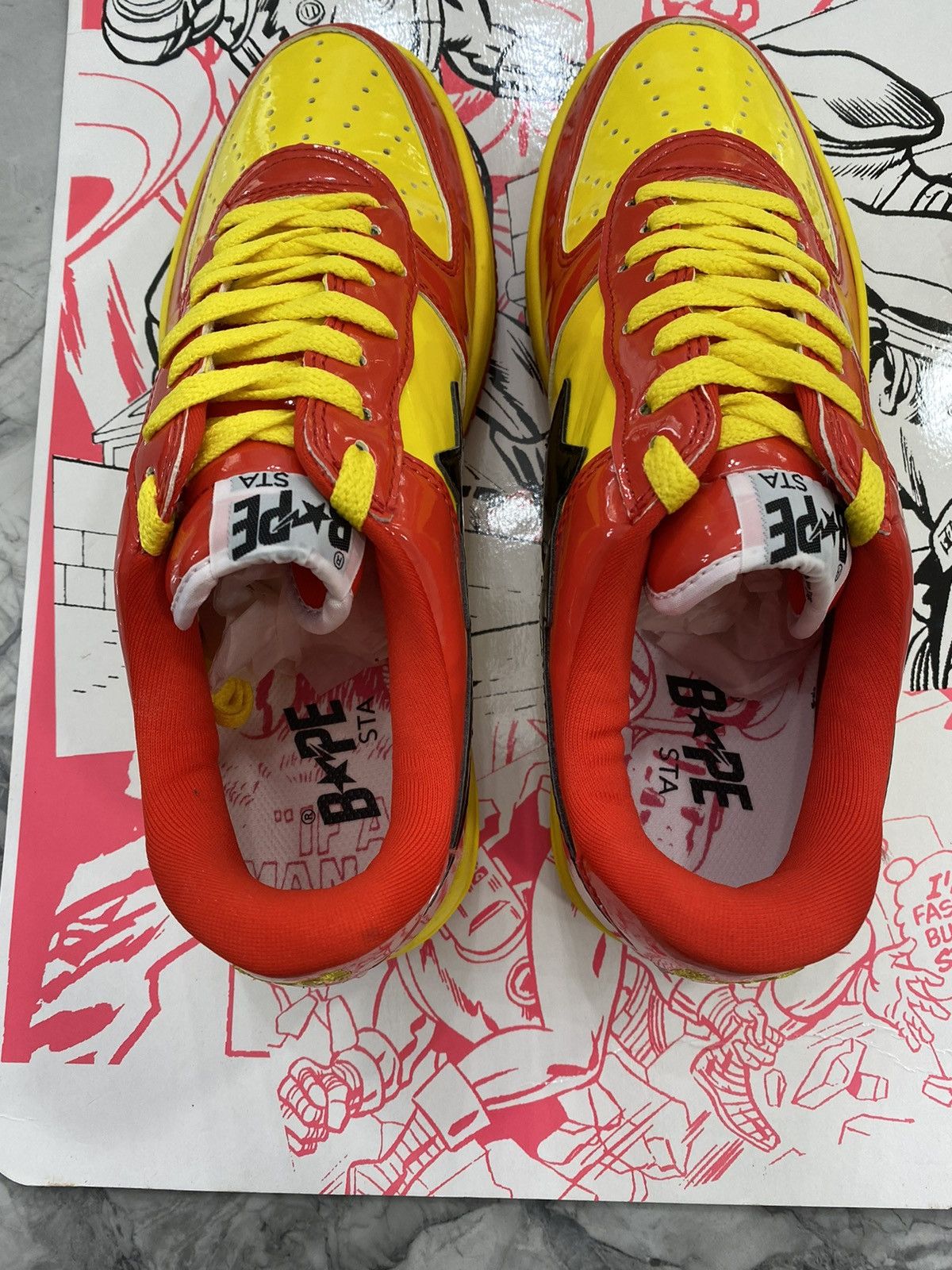 Bape Bape x Marvel Iron Man Bapesta Size US 9 / EU 42 - 5 Thumbnail