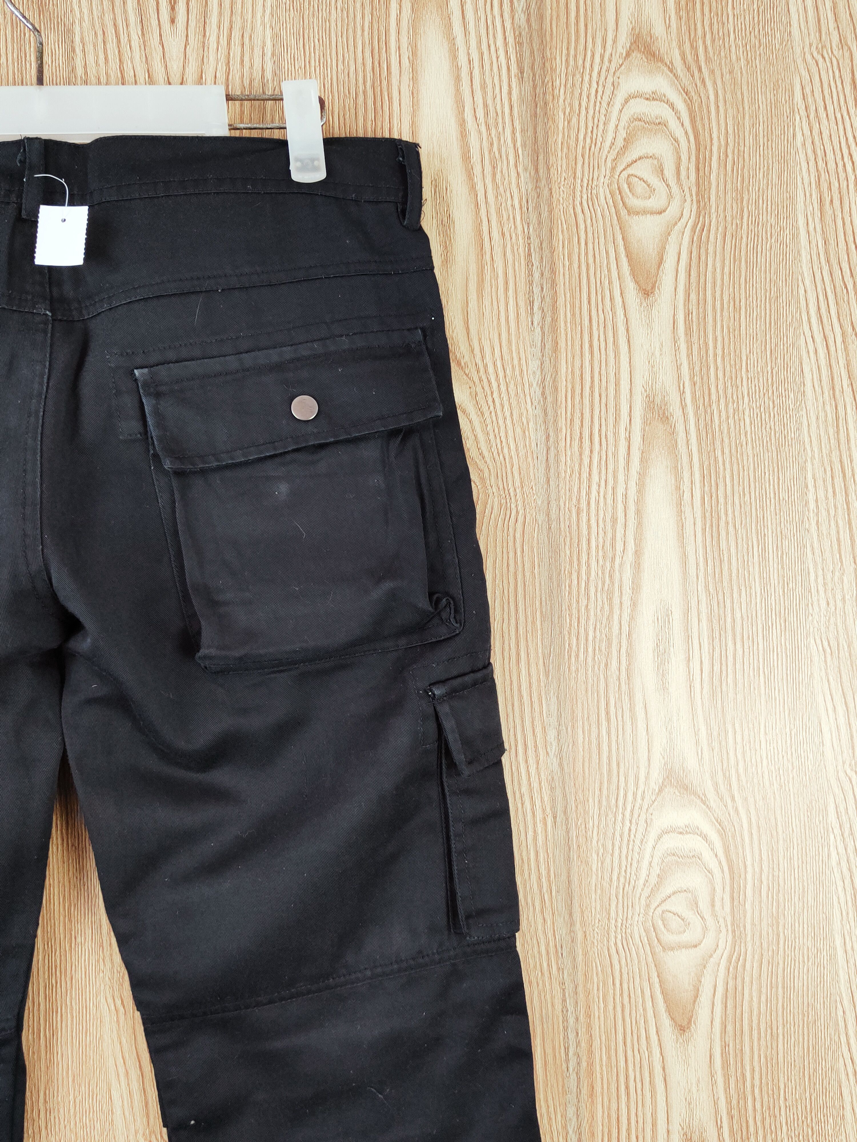 Japanese Brand D Sparlele Black Multipocket Tactical Cargo Pants #W905 Size US 31 - 10 Thumbnail