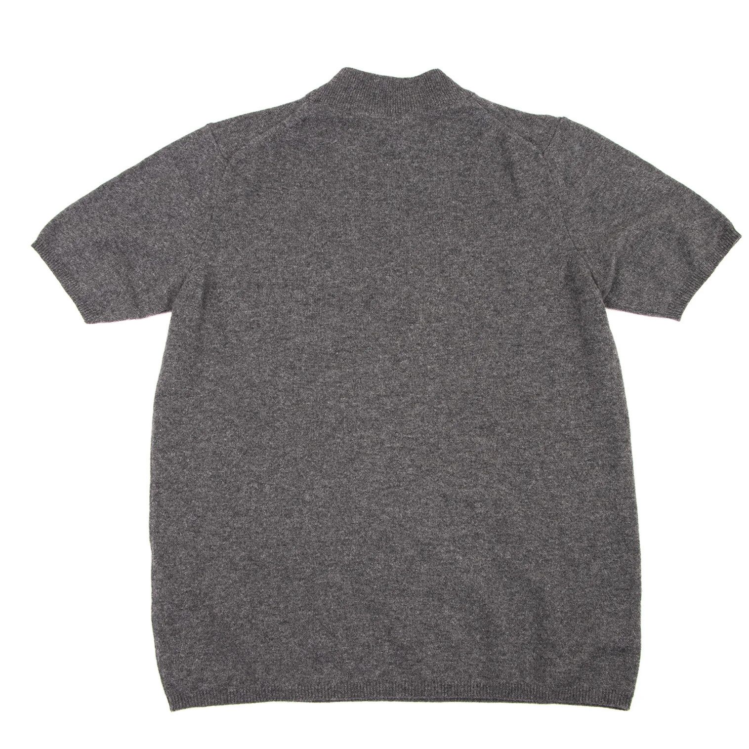 Armani Collezioni Cashmere Blend High Neck Short Sleeve Knit in Gray 48 Size US XXS / EU 40 - 7 Thumbnail