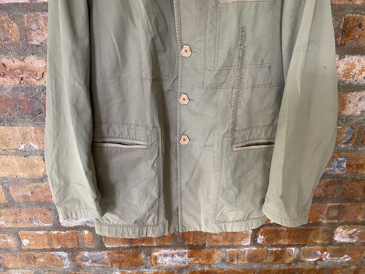 Marithe + Francois Girbaud 2000s Marithe Francois Girbaud Repair tribal Distress Jacket Size US L / EU 52-54 / 3 - 4 Thumbnail