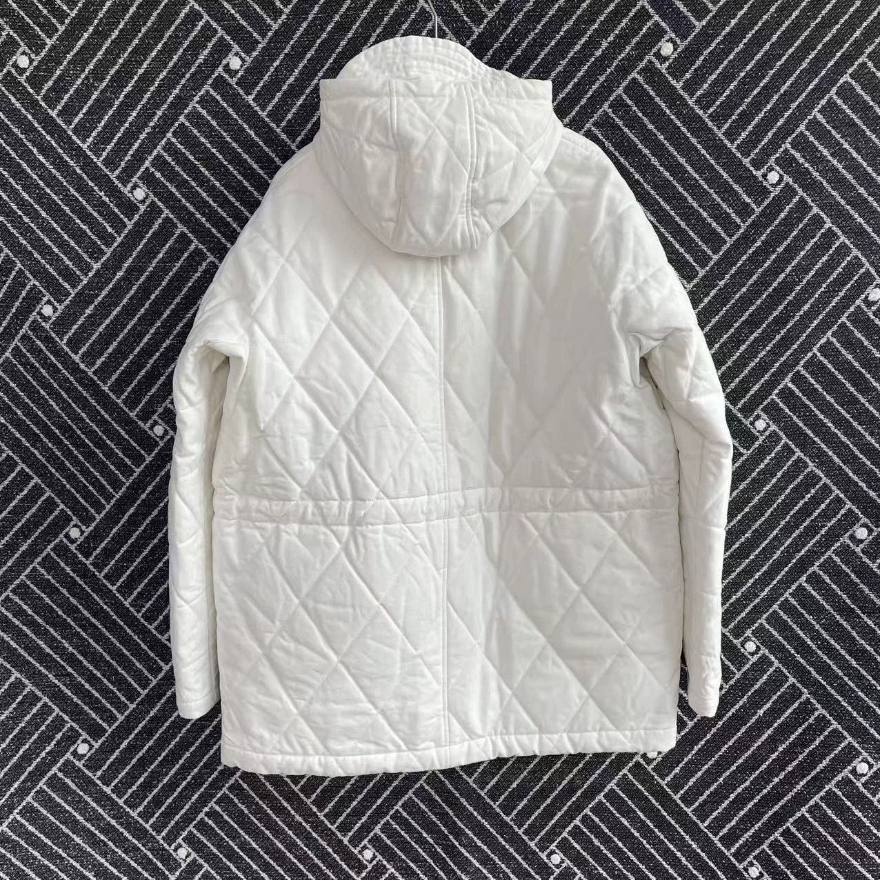 Loewe LOEWE oversized zipper hooded white parka 48 new Size US M / EU 48-50 / 2 - 2 Thumbnail