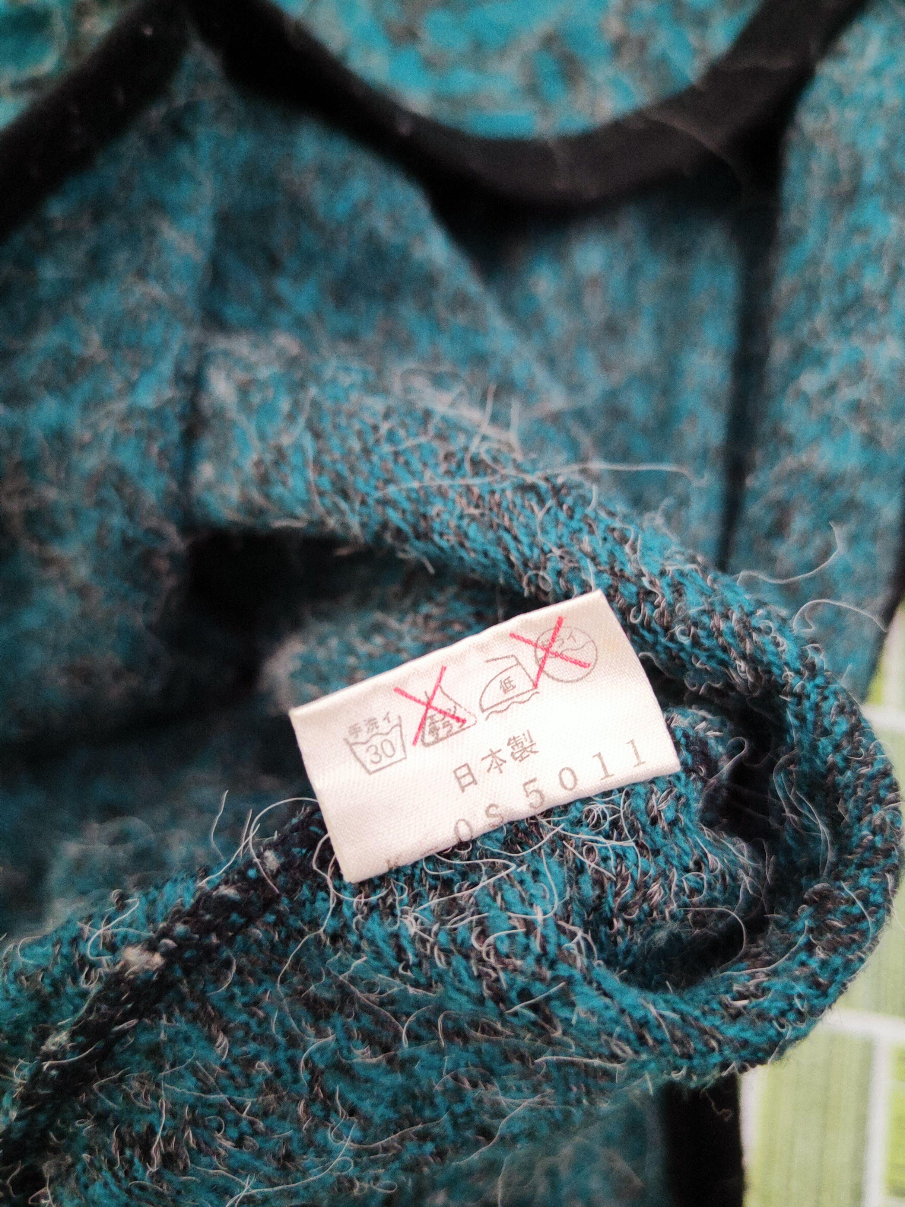Homespun Knitwear × Japanese Brand × Vintage Japanese Brand Green Knitwear Sweatshirts #W886 Size L / US 10 / IT 46 - 11 Thumbnail