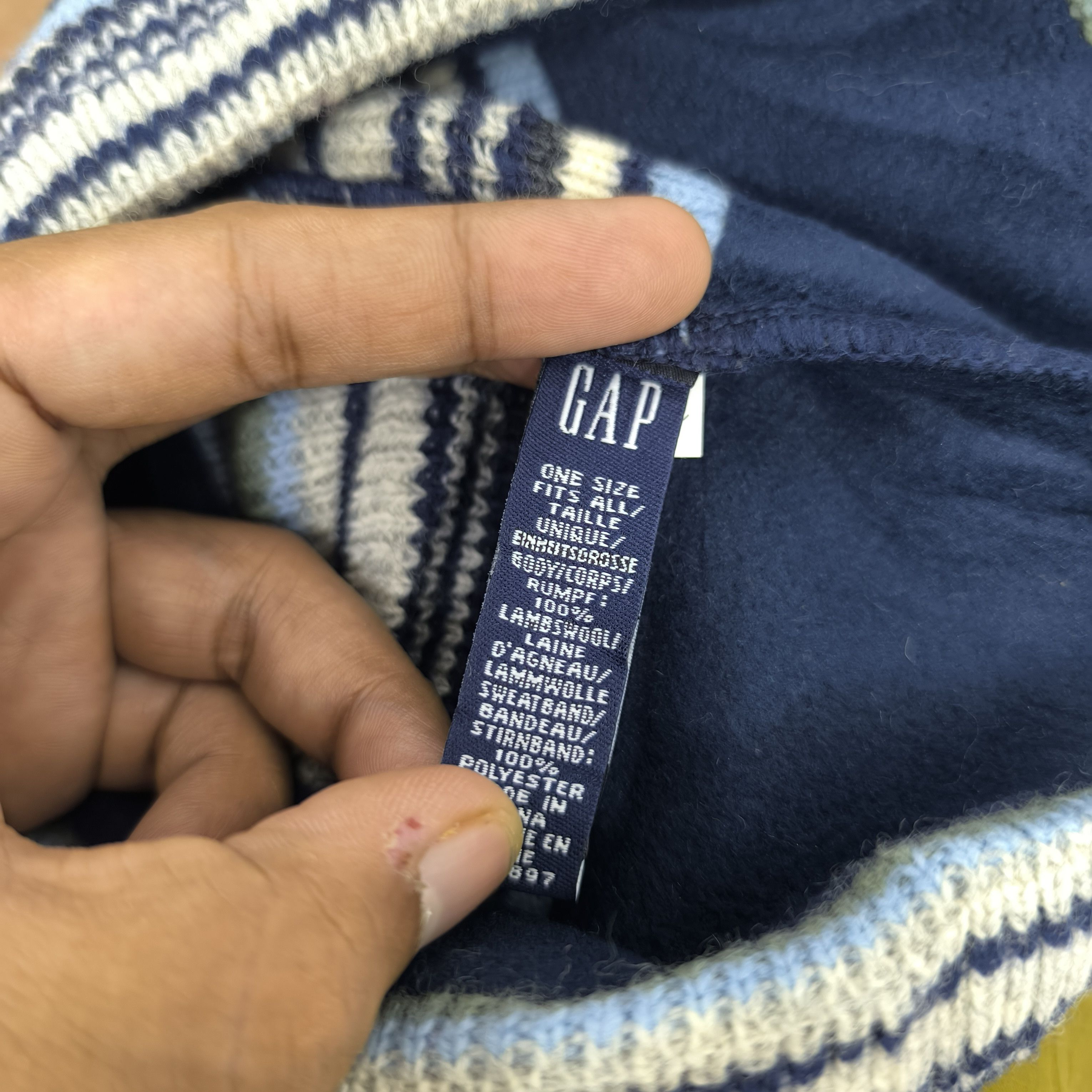 Gap ✨Vintage gap stripes beanie hat Size ONE SIZE - 3 Thumbnail