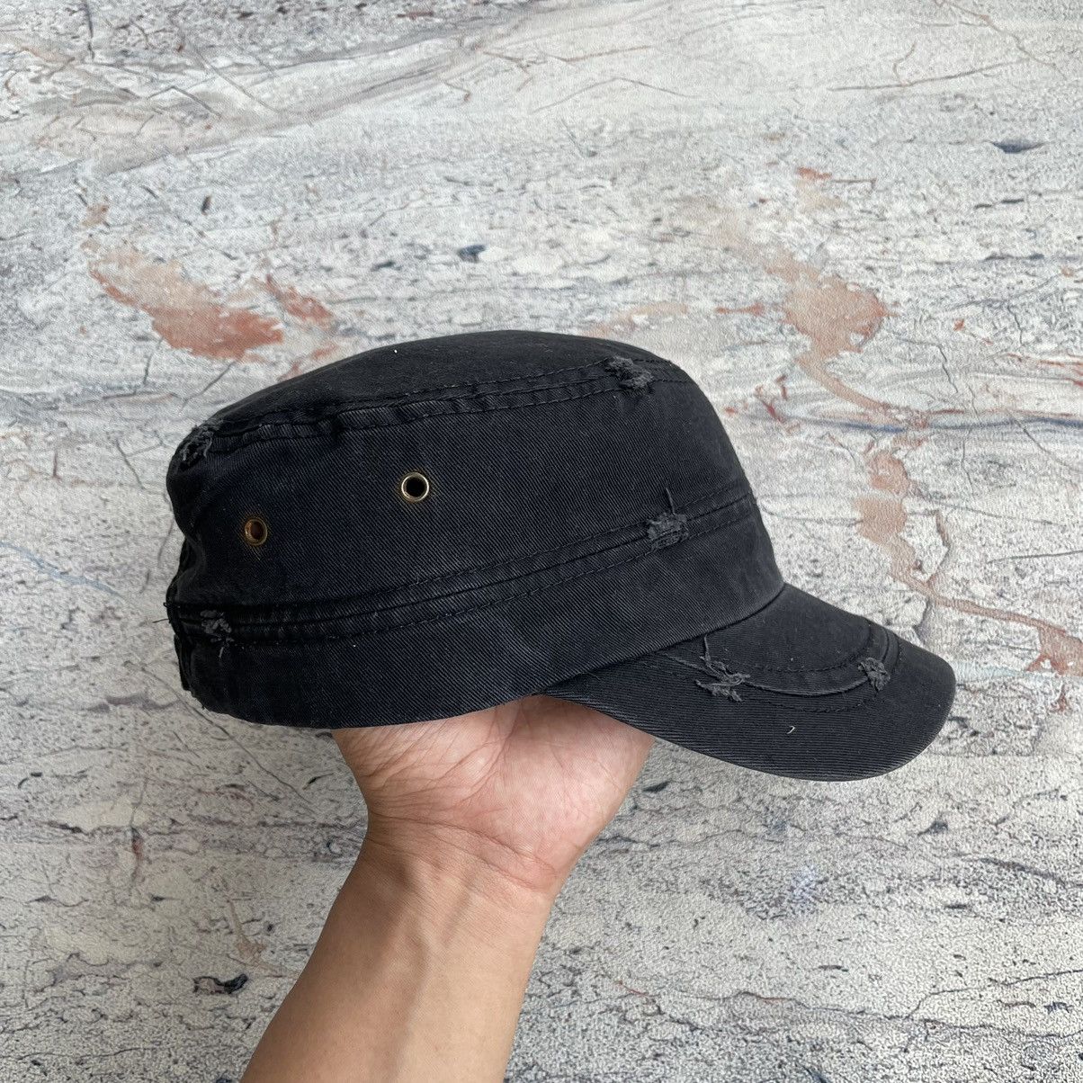 14th Addiction Vintage Studded Faded Distressed Commando Hat Size ONE SIZE - 6 Thumbnail