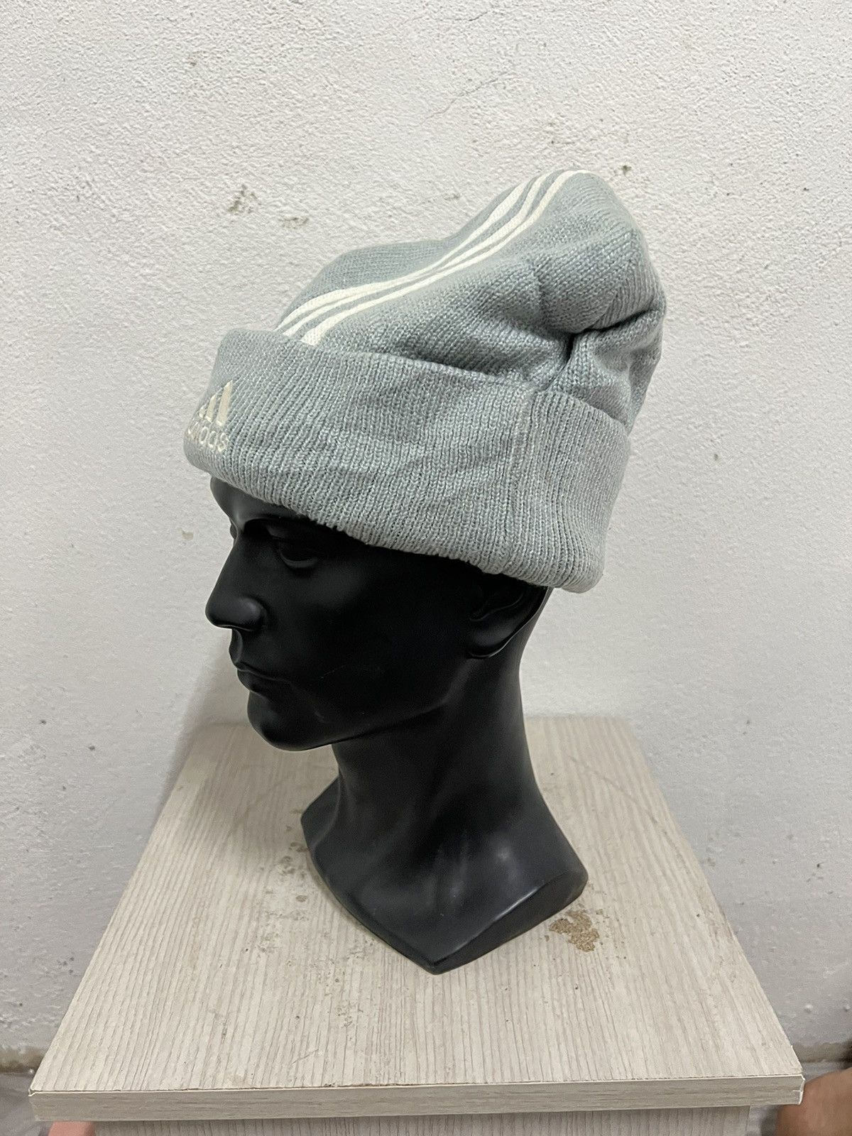Adidas Vintage Adidas Big Logo Beanie Hat Size ONE SIZE - 3 Thumbnail