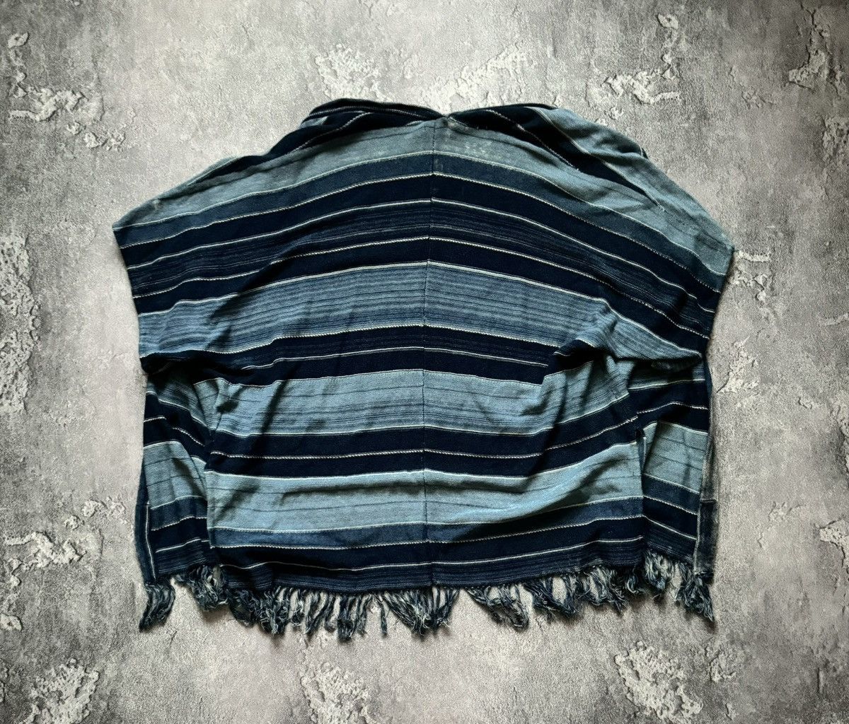 Polo Ralph Lauren × Vintage Polo Ralph Lauren L striped knitwear cape sweater poncho Size L / US 10 / IT 46 - 19 Thumbnail