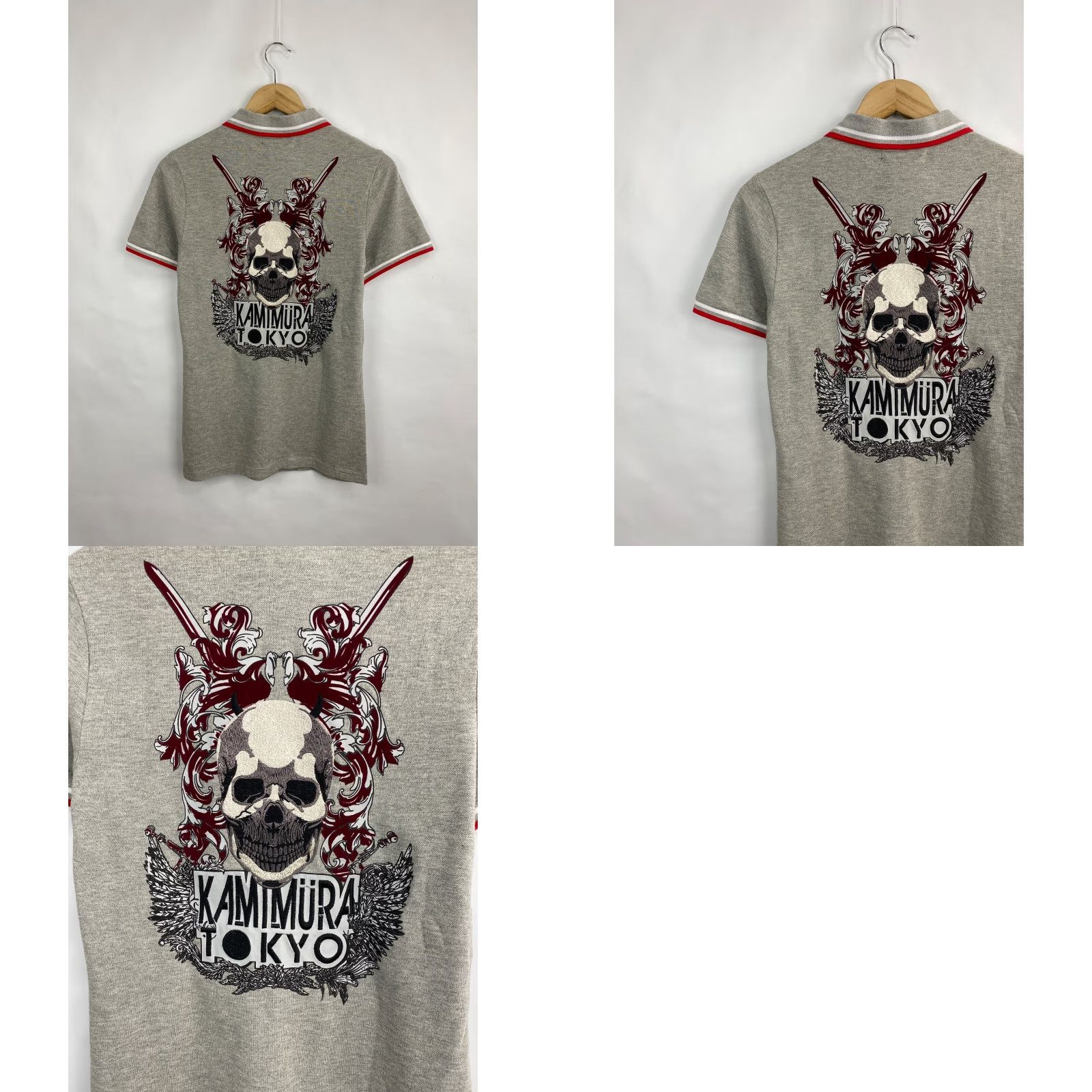 Vintage Kamimura Tokyo Polo T-Shirt Japan Style Gray 46 M Mens Vintage Nike Shirt নয় Size US XXL / EU 58 / 5 - 8 Thumbnail
