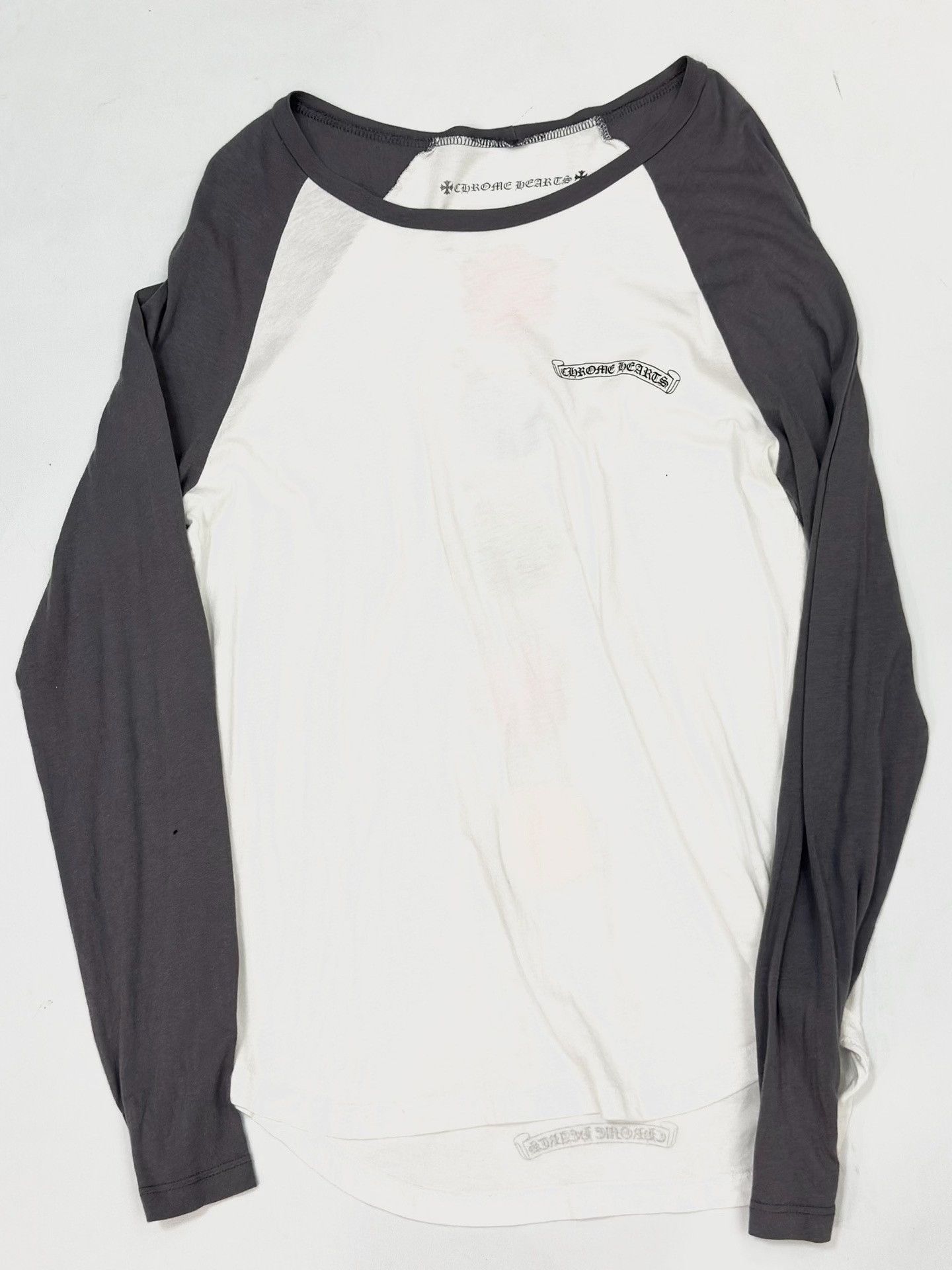 Chrome Hearts Chrome Hearts White Gray Spliced Longsleeve Size US L / EU 52-54 / 3 - 3 Thumbnail