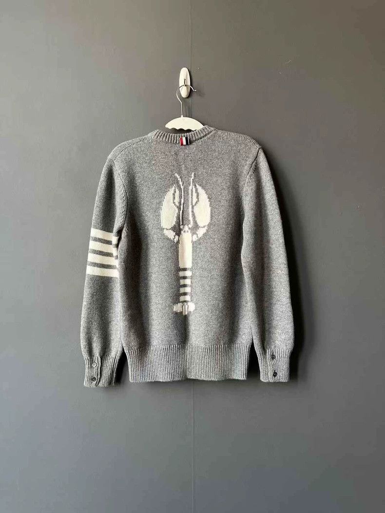 Thom Browne Thom Browne size38 Grey lobster four-barrel sweater Size US XXS / EU 40 - 1 Thumbnail