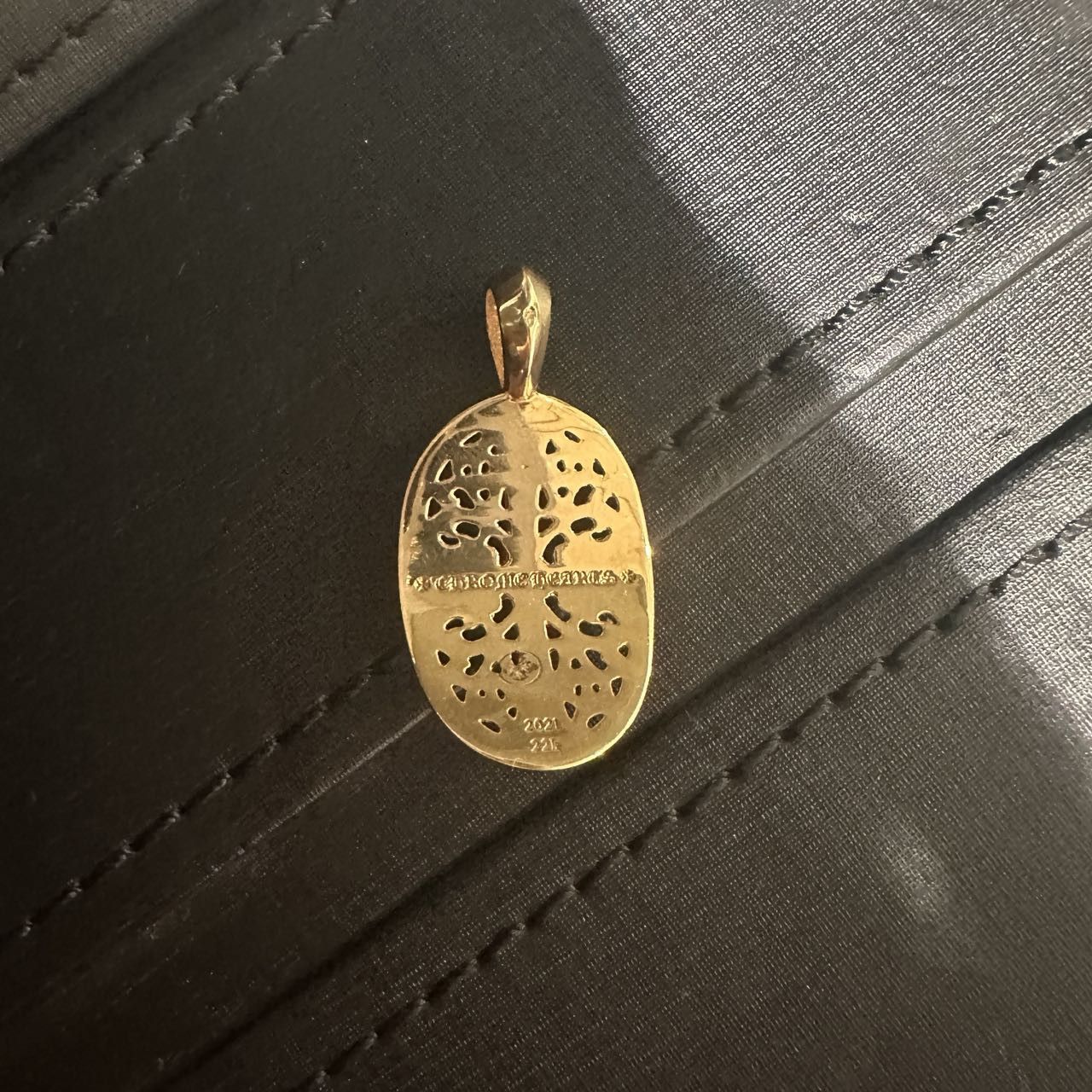 Chrome Hearts Chrome Hearts 22K Gold Diamonds Keeper Cross Necklace Charm Size ONE SIZE - 8 Thumbnail