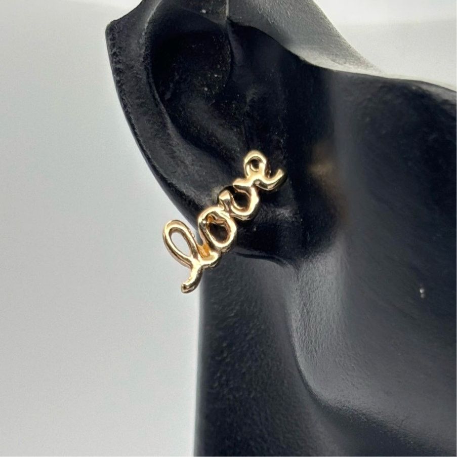 Other Gold Love Earrings Size ONE SIZE - 1 Thumbnail