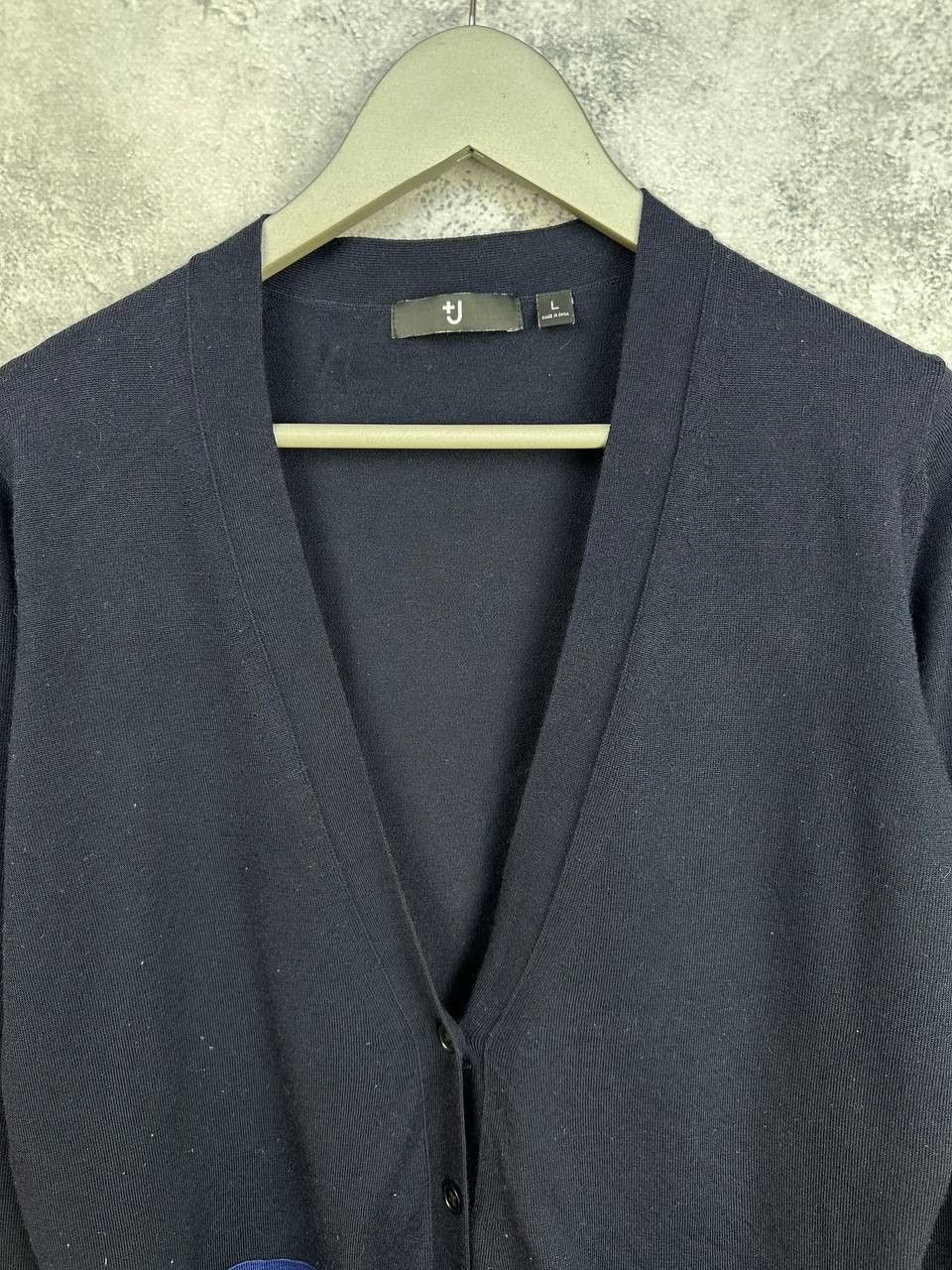 Jil Sander × Uniqlo Jil Sander x Uniqlo J+ Cardigan Navy Sweater Button LS Size US L / EU 52-54 / 3 - 4 Thumbnail