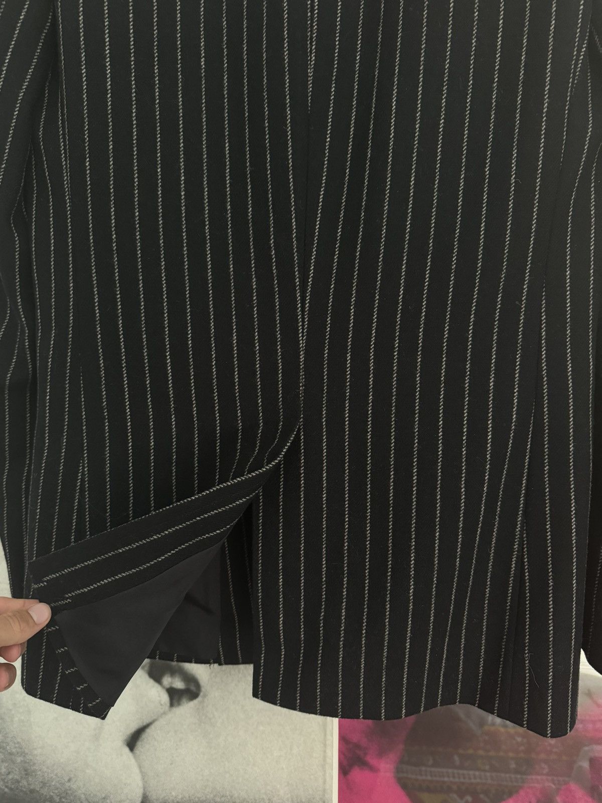 Hedi Slimane × Saint Laurent Paris FW15 Runway Chalk Stripe Jacket 46 Size 46R - 7 Thumbnail