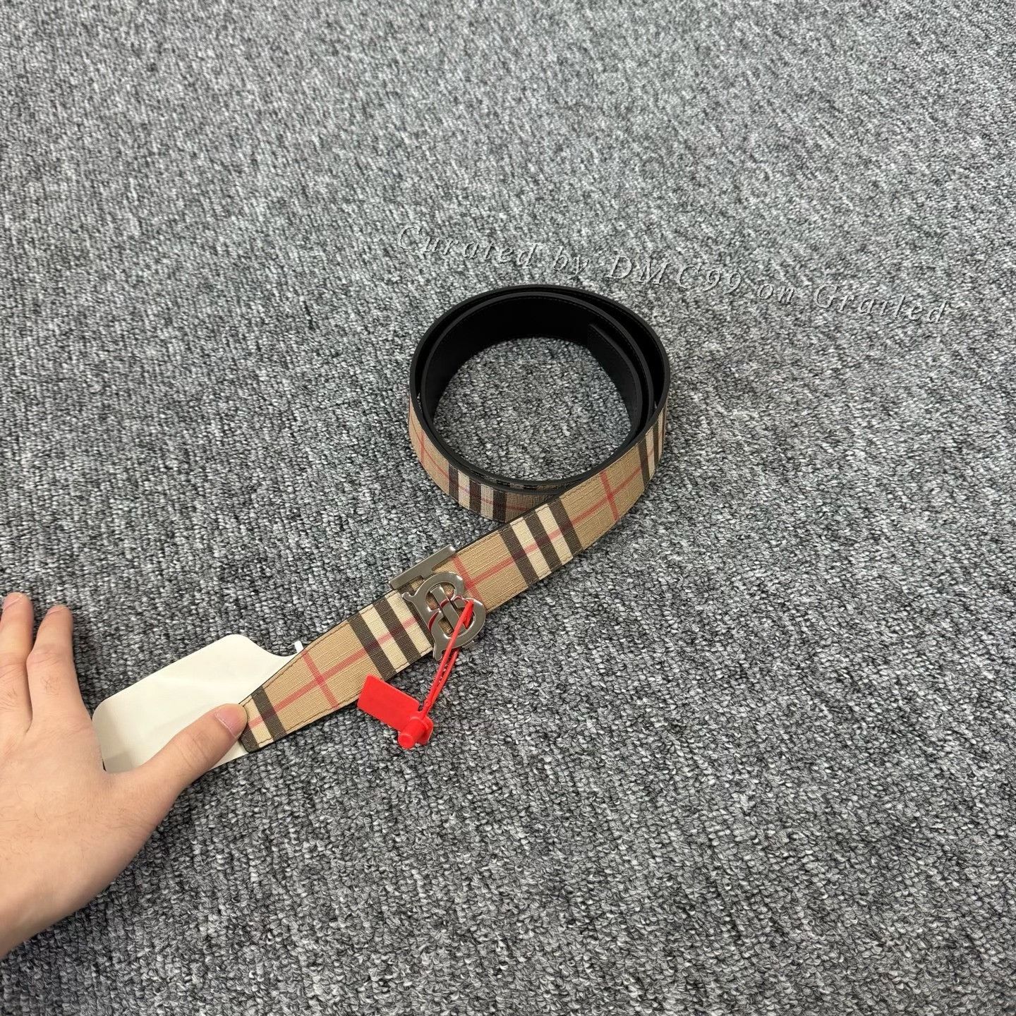 Burberry Burberry Classic Check TB Logo Belt Size ONE SIZE - 1 Thumbnail