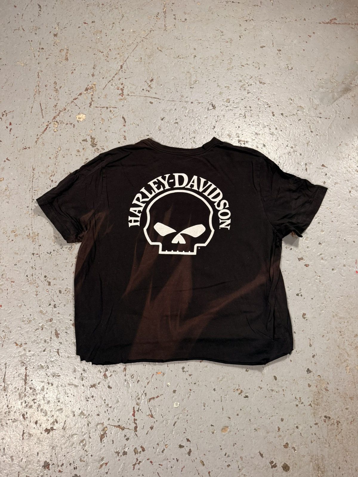 Harley Davidson Cropped Harley Davidson Skull Tee Size US XL / EU 56 / 4 - 1 Thumbnail