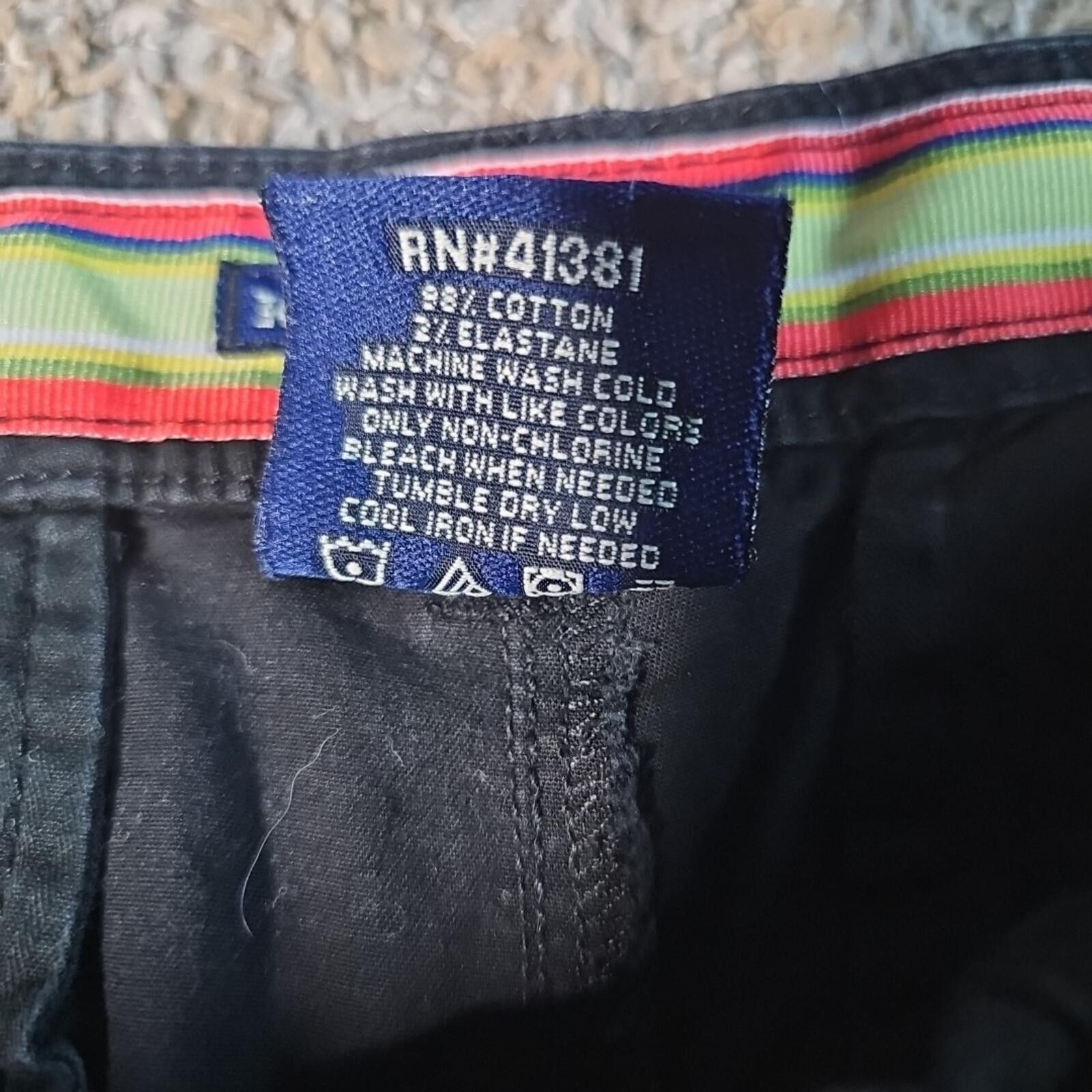 Polo Ralph Lauren Polo Jeans Co Shorts Womens 6 Black Kelsey Stretch Y2K Size 28" / US 6 / IT 42 - 3 Thumbnail