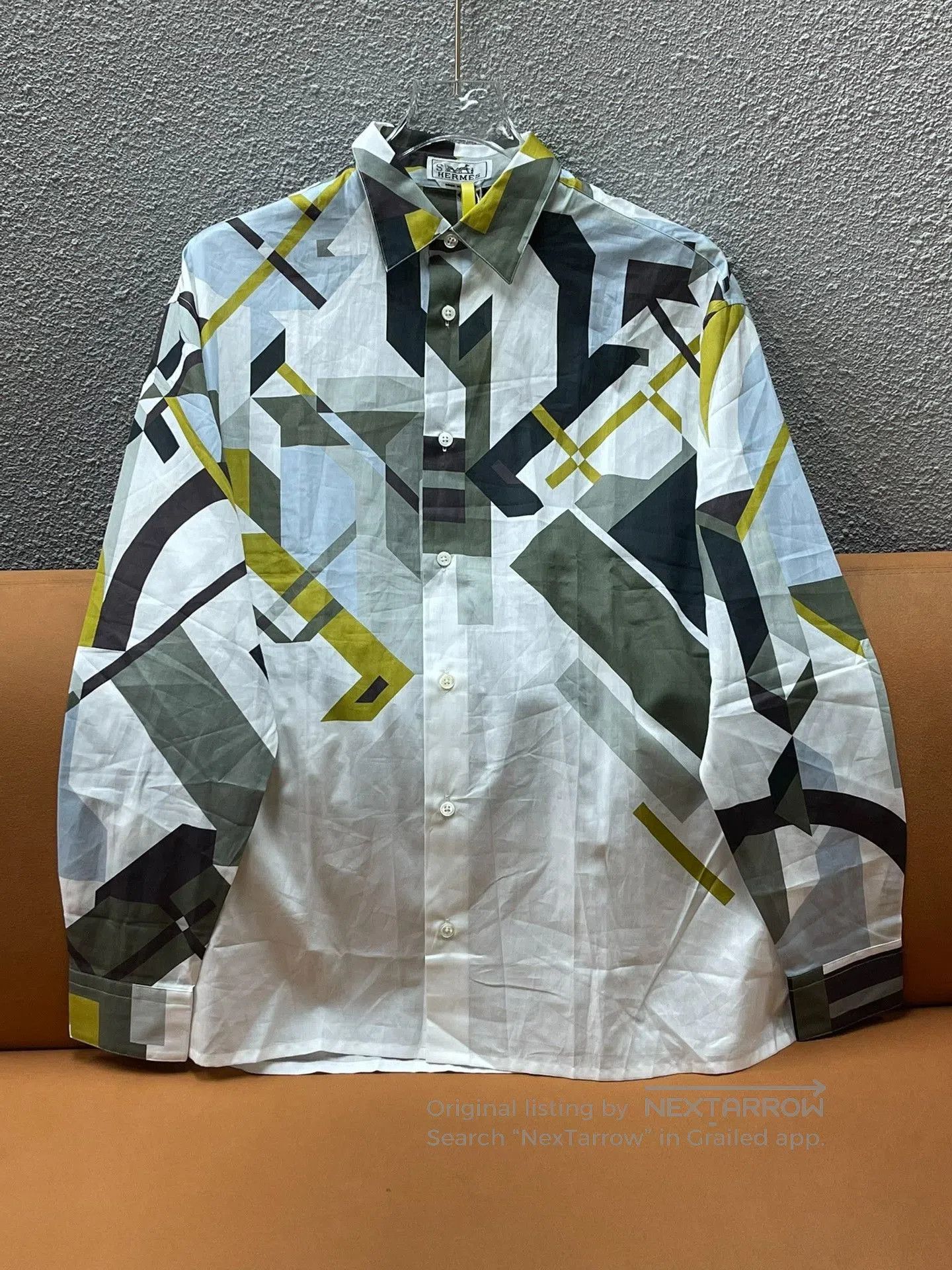 Hermes Hermes Geometric Print Long. Size US M / EU 48-50 / 2 - 1 Thumbnail