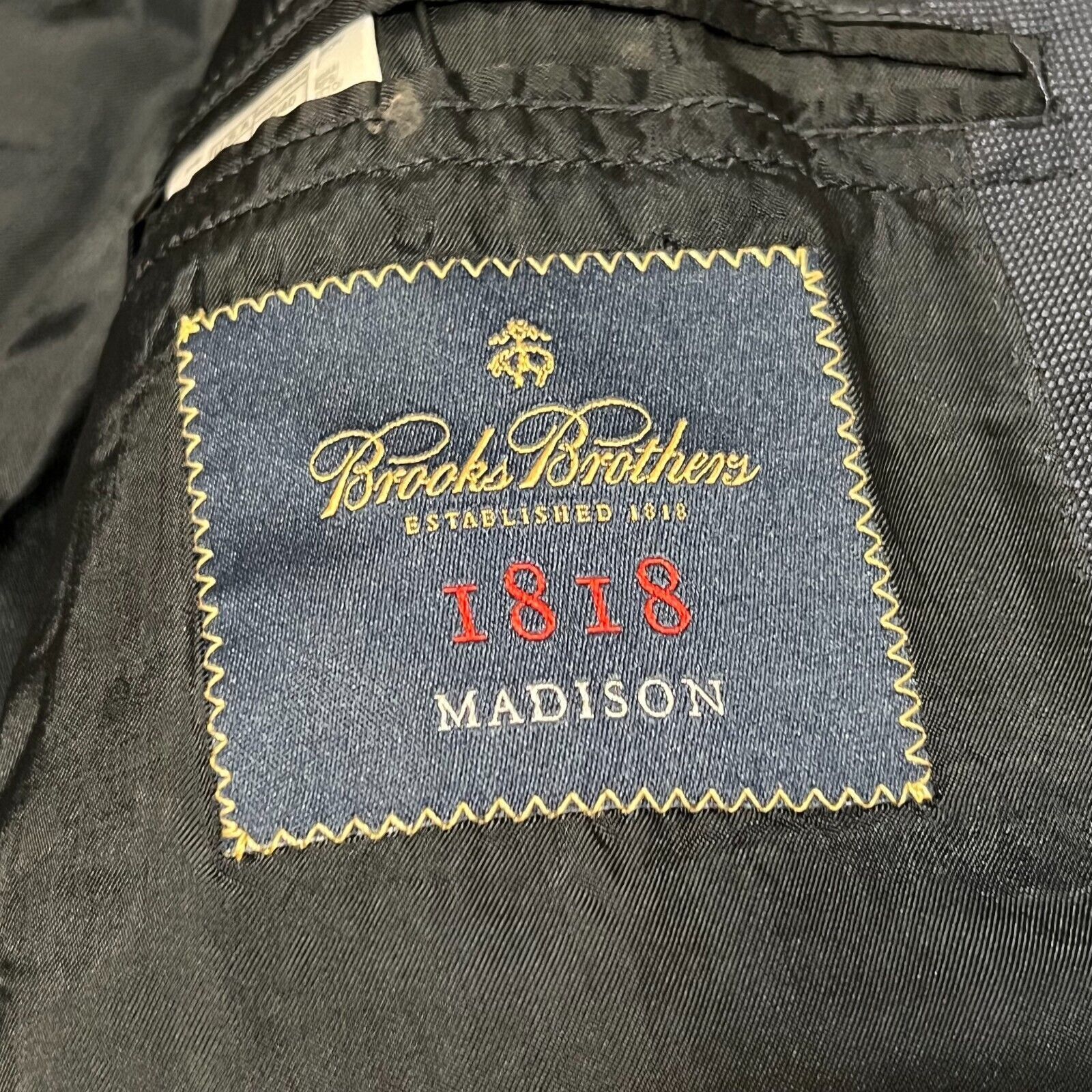 Brooks Brothers Brooks Brothers 1818 Madison 2B Suit Wool Vitale 46XL W40 Size 46R - 6 Thumbnail