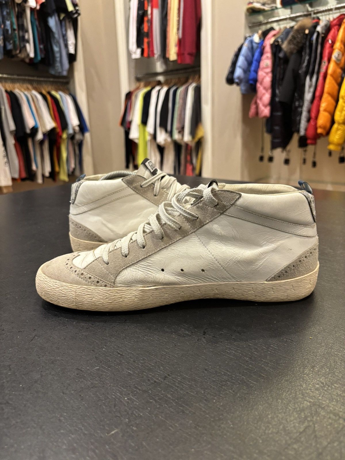 Golden Goose Golden Goose Mid Star Grey Size US 10 / EU 43 - 4 Thumbnail