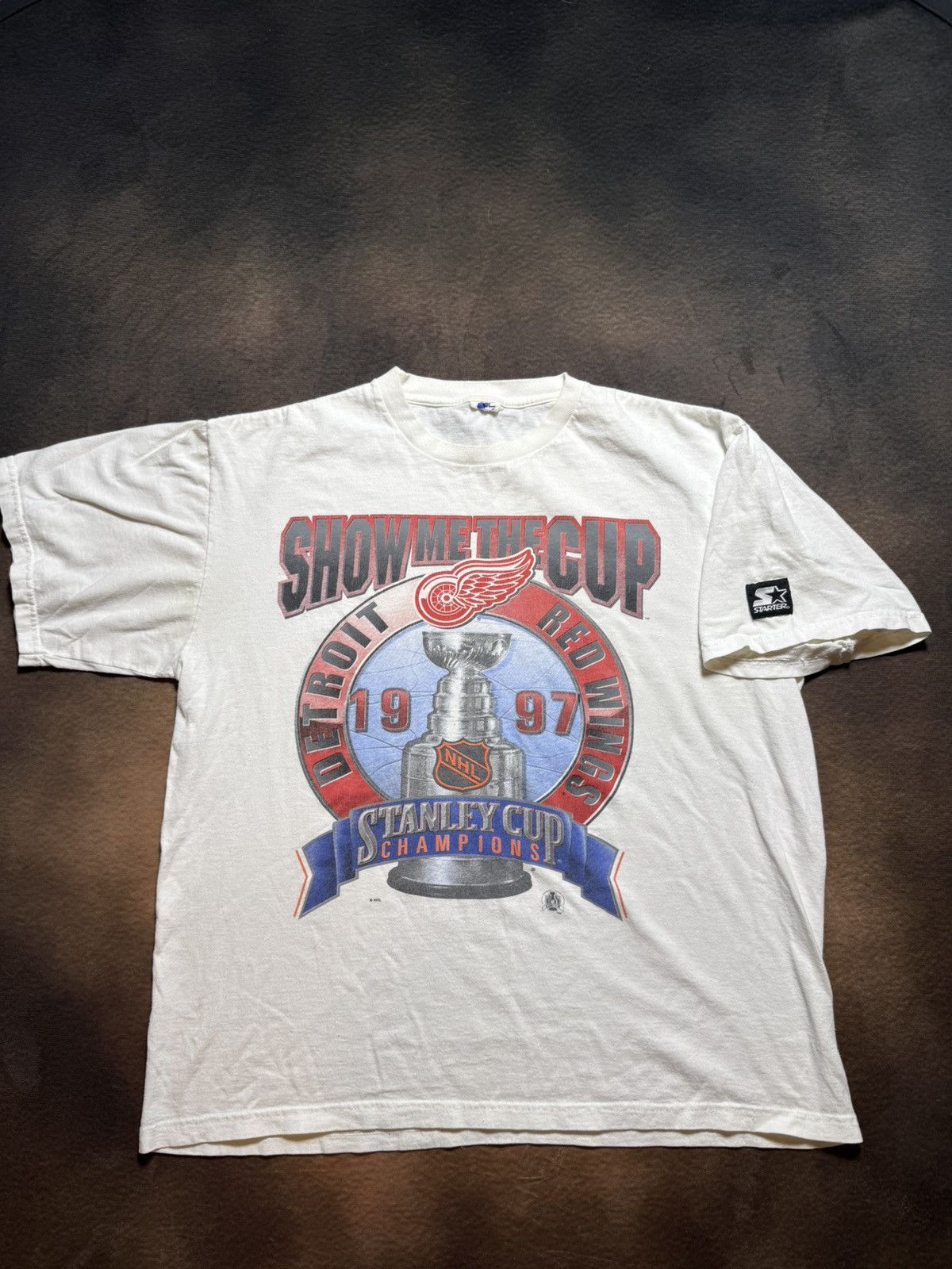 Starter Vintage Starter Redwings Stanley Cup tee Size US L / EU 52-54 / 3 - 1 Preview