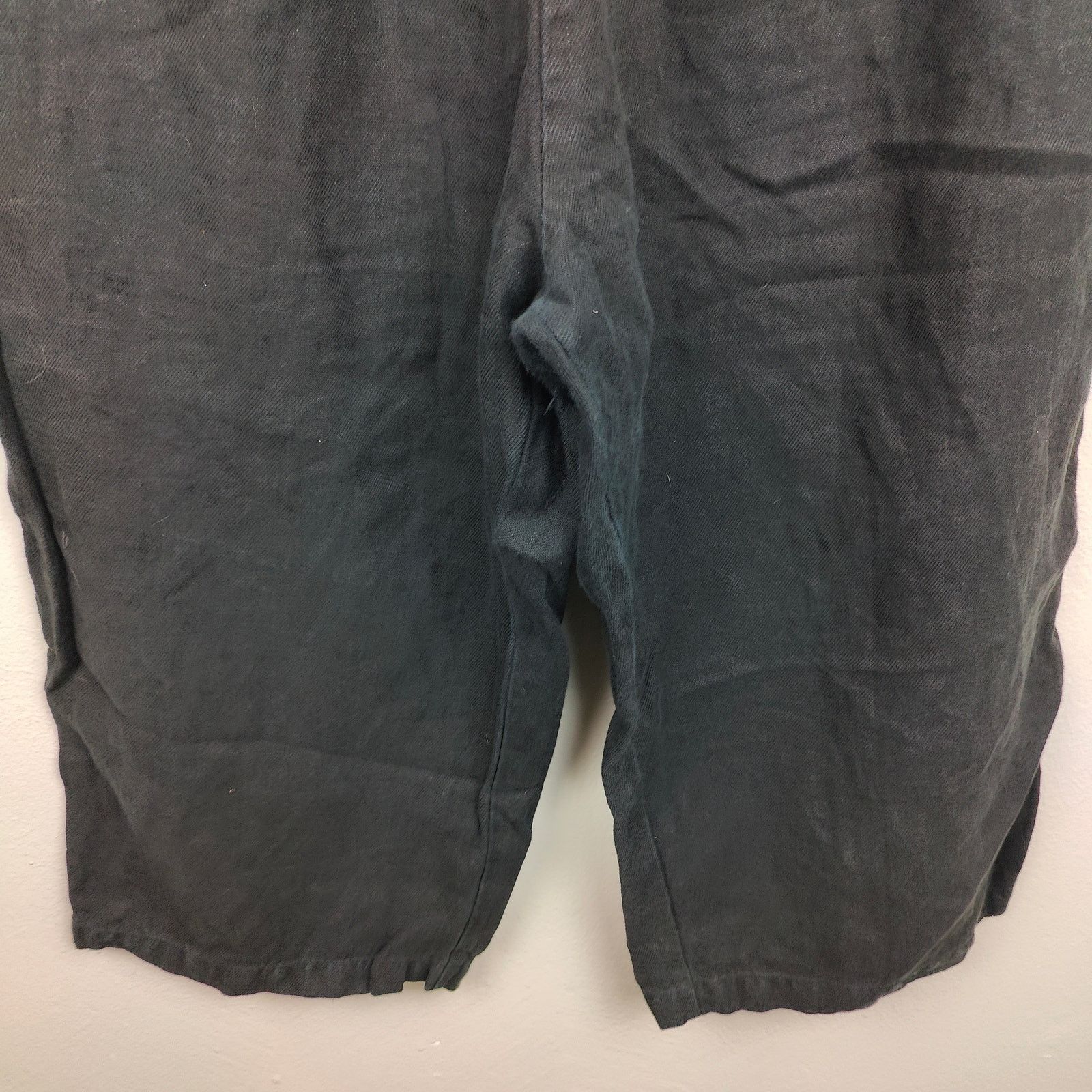 Other Maillot Linen Pants Womens 0 XS Black Wide Leg Relaxed Fit Size 27" / US 4 / IT 40 - 3 Thumbnail