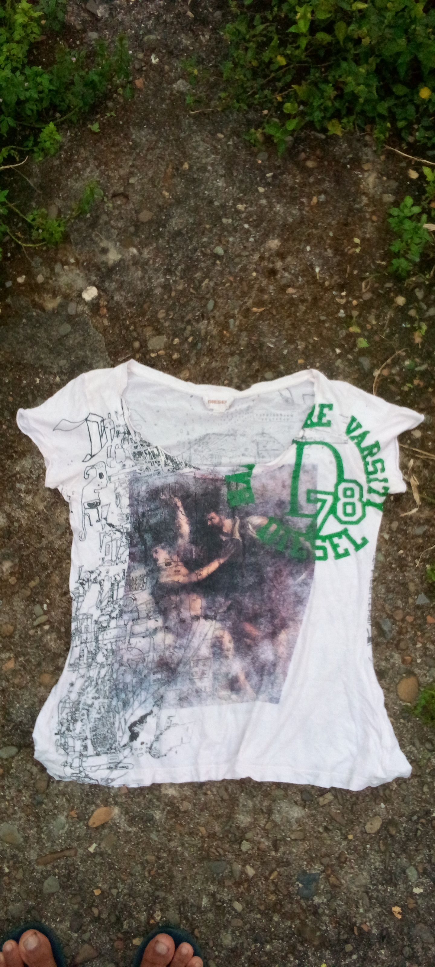 Diesel 2000s Diesel AOP Tshirt Size S / US 4 / IT 40 - 1 Thumbnail