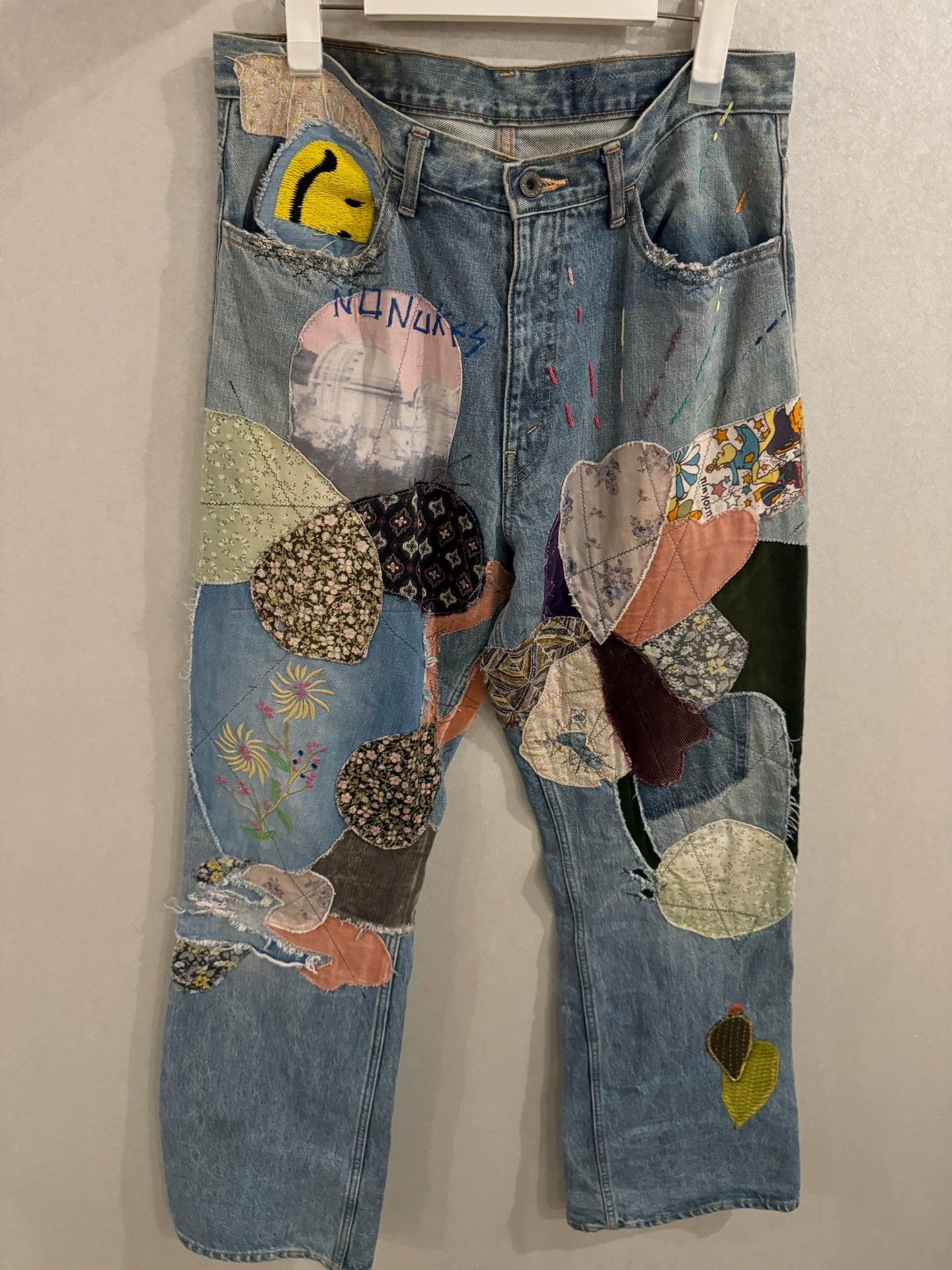 Kapital kapital Multi-patch denim trousers Size US 34 / EU 50 - 1 Thumbnail