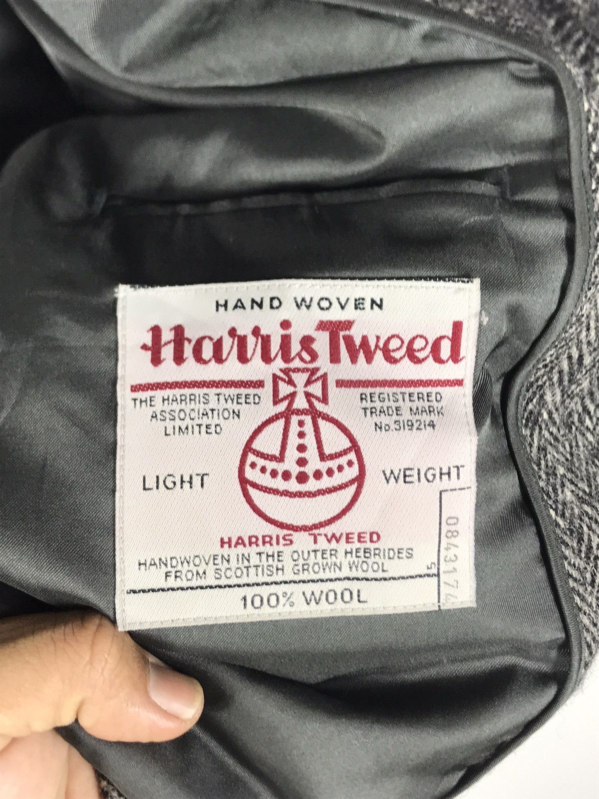 Harris Tweed ⚡️Vintage Harris Tweed Wool Herringbone Coat Size 42S - 9 Thumbnail