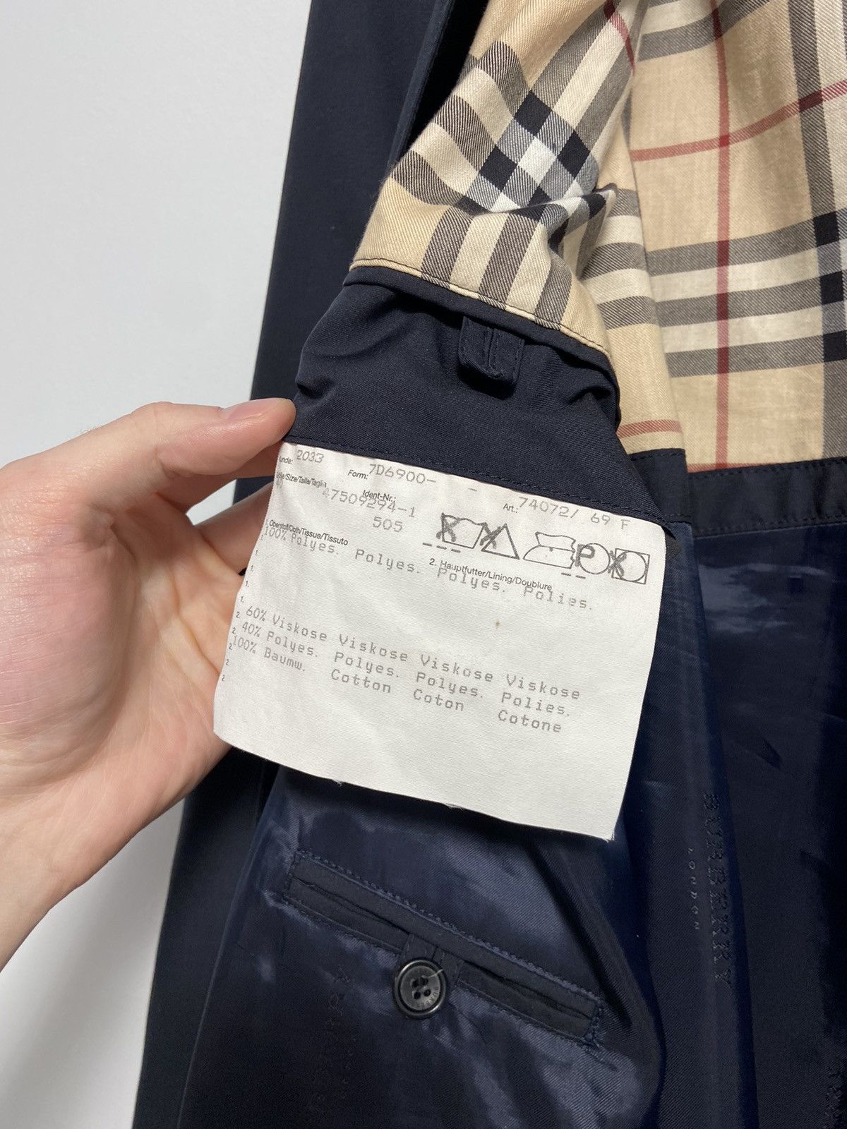Burberry Burberry Trench Coat Dark Blue Size S / US 4 / IT 40 - 17 Thumbnail