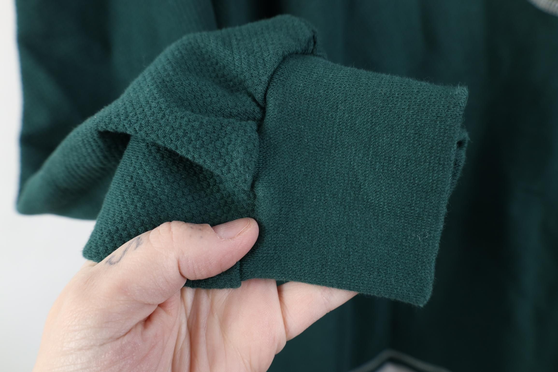 Vintage Deadstock Vintage 90s StreetwearThermal Knit T-Shirt Green Size US XL / EU 56 / 4 - 11 Thumbnail