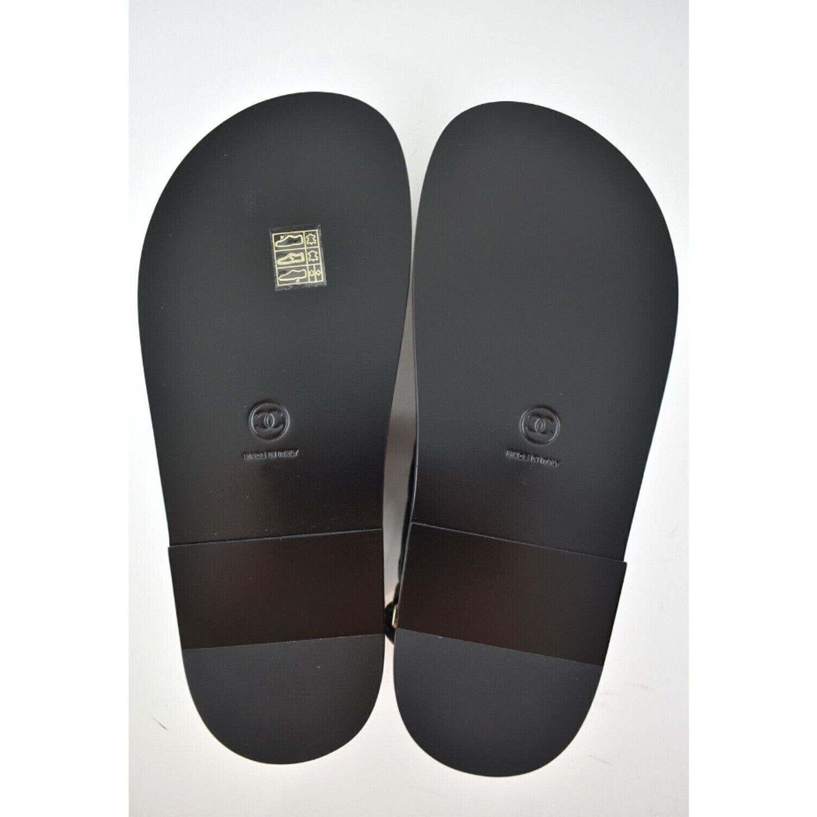 Chanel Chanel REV Black Caviar Gold CC Logo Mule Slide Strap Flat Size US 6.5 / IT 36.5 - 12 Thumbnail