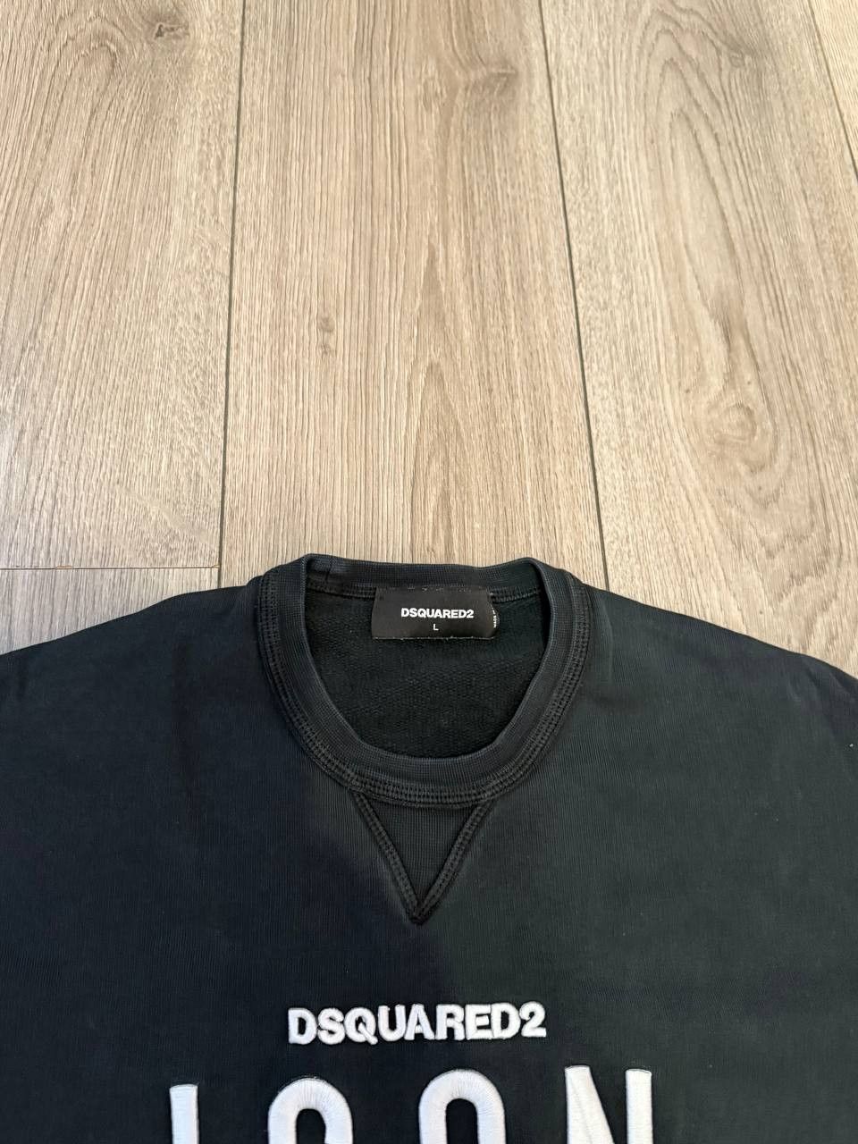 Dsquared2 Dsquared 2 Icon big embroidered logo black sweatshirt Size L Size US L / EU 52-54 / 3 - 3 Thumbnail