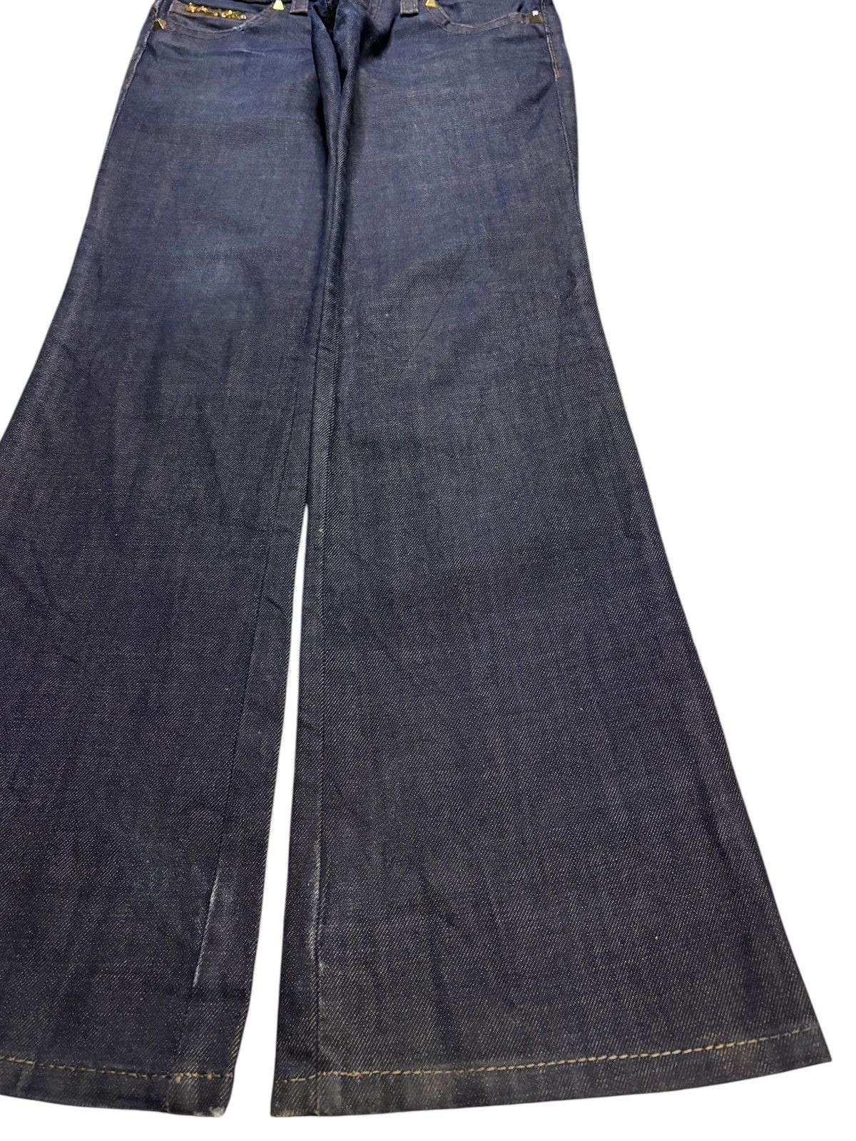 Dsquared2 Vintage Italian Dsquared2 Mud Wash Studded Flare Jeans Size US 30 / EU 46 - 7 Thumbnail