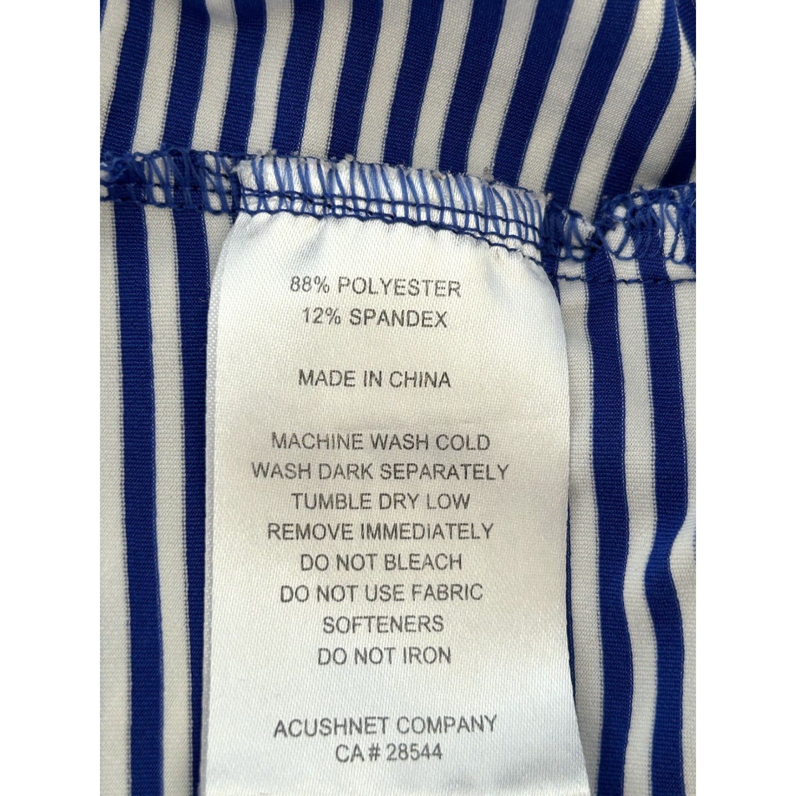 Footjoy FootJoy Polo Shirt Men's XL Blue/White Striped Short Sleeve Golf Logo Easy Care Stretch Reglar Fit Casual Travel Golf Size US XL / EU 56 / 4 - 5 Thumbnail
