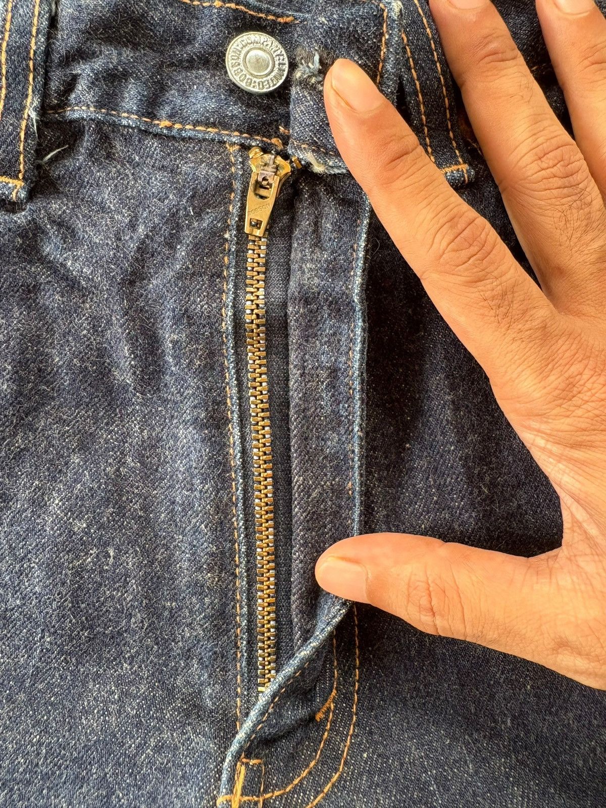 Other Vintage 90s Bobson 530 Raw Denim Distress Flare Jeans Size US 27 - 3 Thumbnail