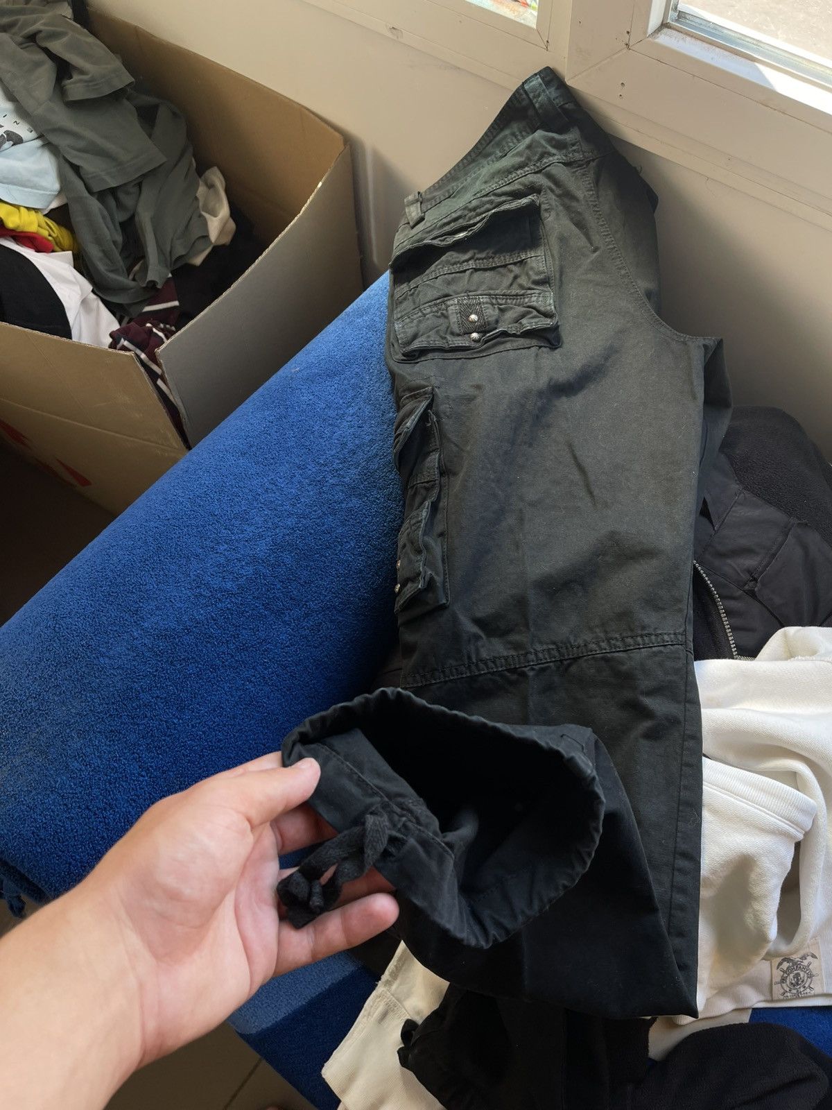 Japanese Brand Japan Y2K Black Avant Garde Multipocket Cargo Pants Size US 32 / EU 48 - 13 Thumbnail
