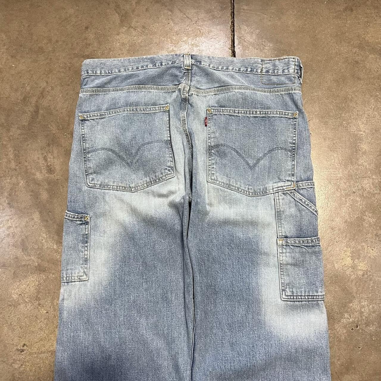 Levi's Vintage Levis Carpenter Baggy Denim Jeans Wide Leg Skater Size US 38 / EU 54 - 6 Thumbnail