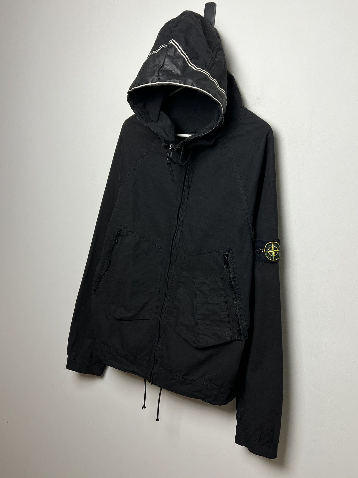 Stone Island Stone Island 2006 Laminated Cotton Hooded Jacket Size US M / EU 48-50 / 2 - 3 Thumbnail