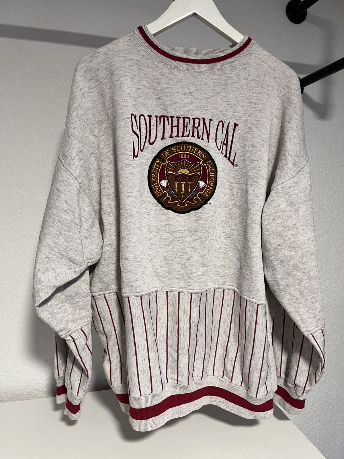 Vintage College Crewneck Size US XL / EU 56 / 4 - 1 Thumbnail