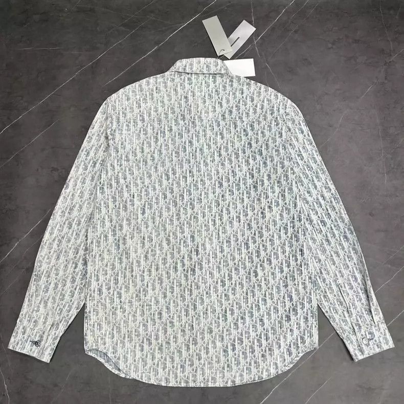 Dior Dior Denim Shirt with Full Print Logo-2505 Size US M / EU 48-50 / 2 - 2 Thumbnail