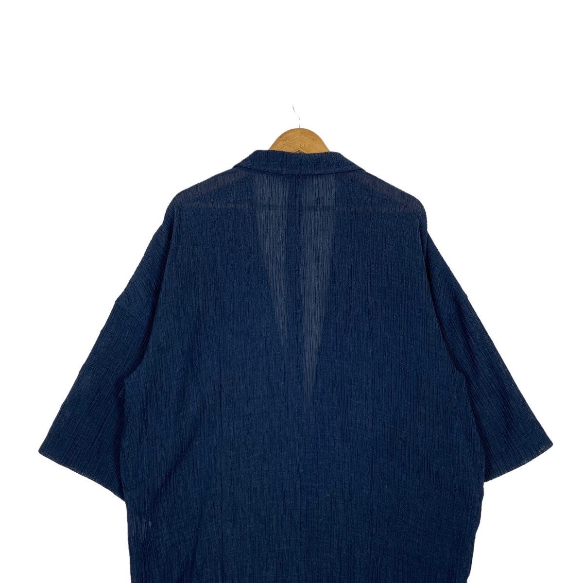 Japanese Brand SONIA GILLES Pleated Single Button Jacket #1094-C50 Size XL / US 12-14 / IT 48-50 - 8 Thumbnail