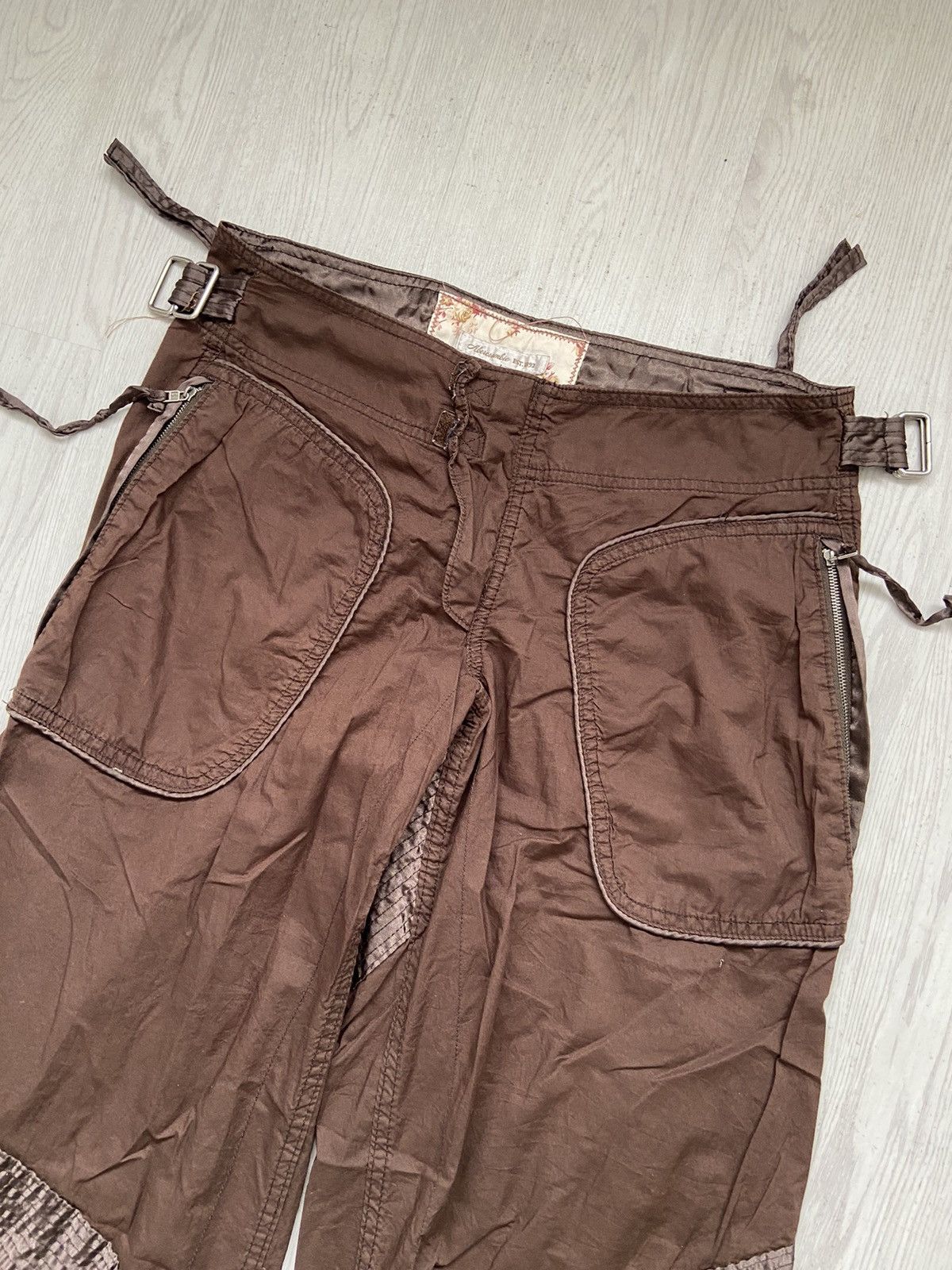 Abercrombie & Fitch Vintage 2000’s Abercrombie Parachute Bondage Zipper Pants Size US 32 / EU 48 - 2 Thumbnail