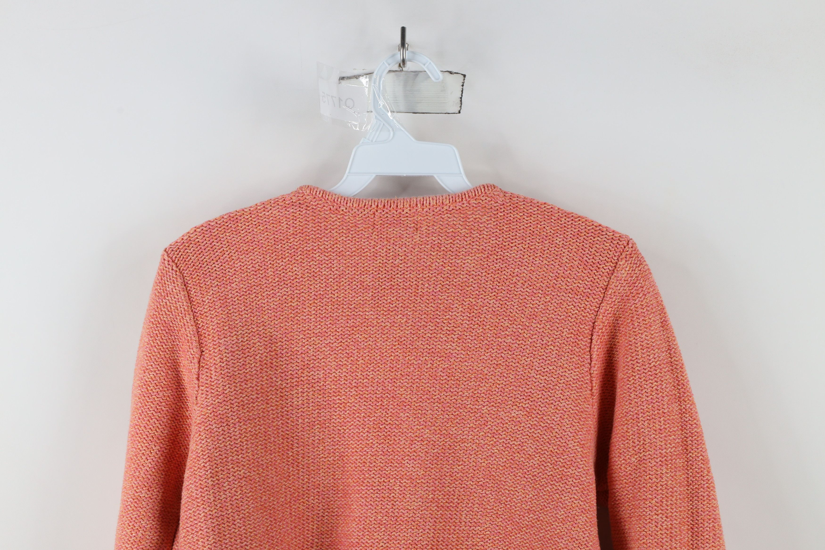 L.L. Bean × Vintage Vintage LL Bean Blank Tight Weave Cotton Knit Sweater Pink Size M / US 6-8 / IT 42-44 - 7 Thumbnail