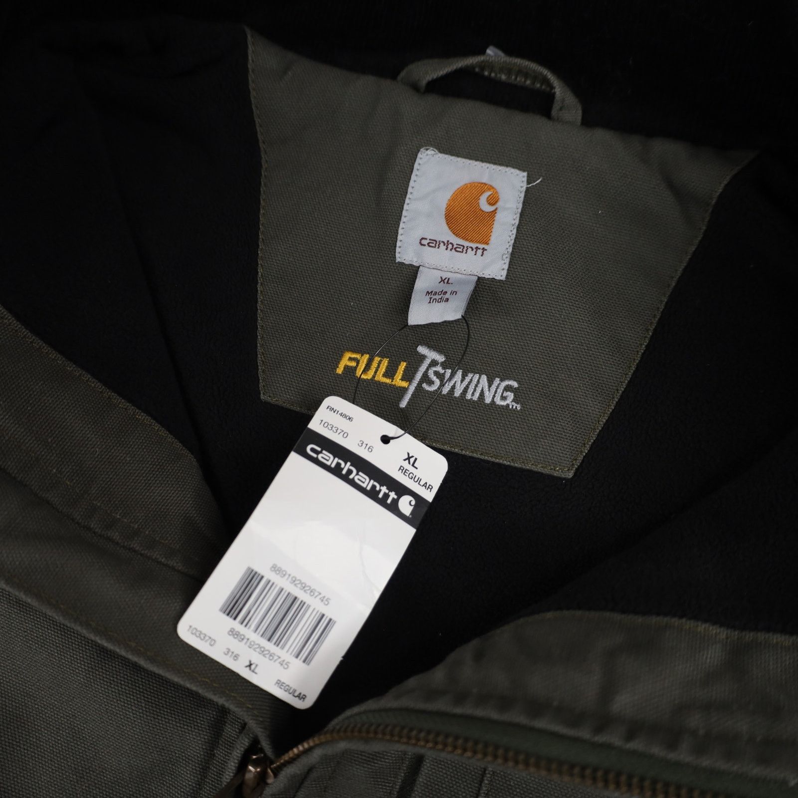 Carhartt NWT Carhartt Full Swing Quilted Canvas Work Jacket Size US XL / EU 56 / 4 - 6 Thumbnail